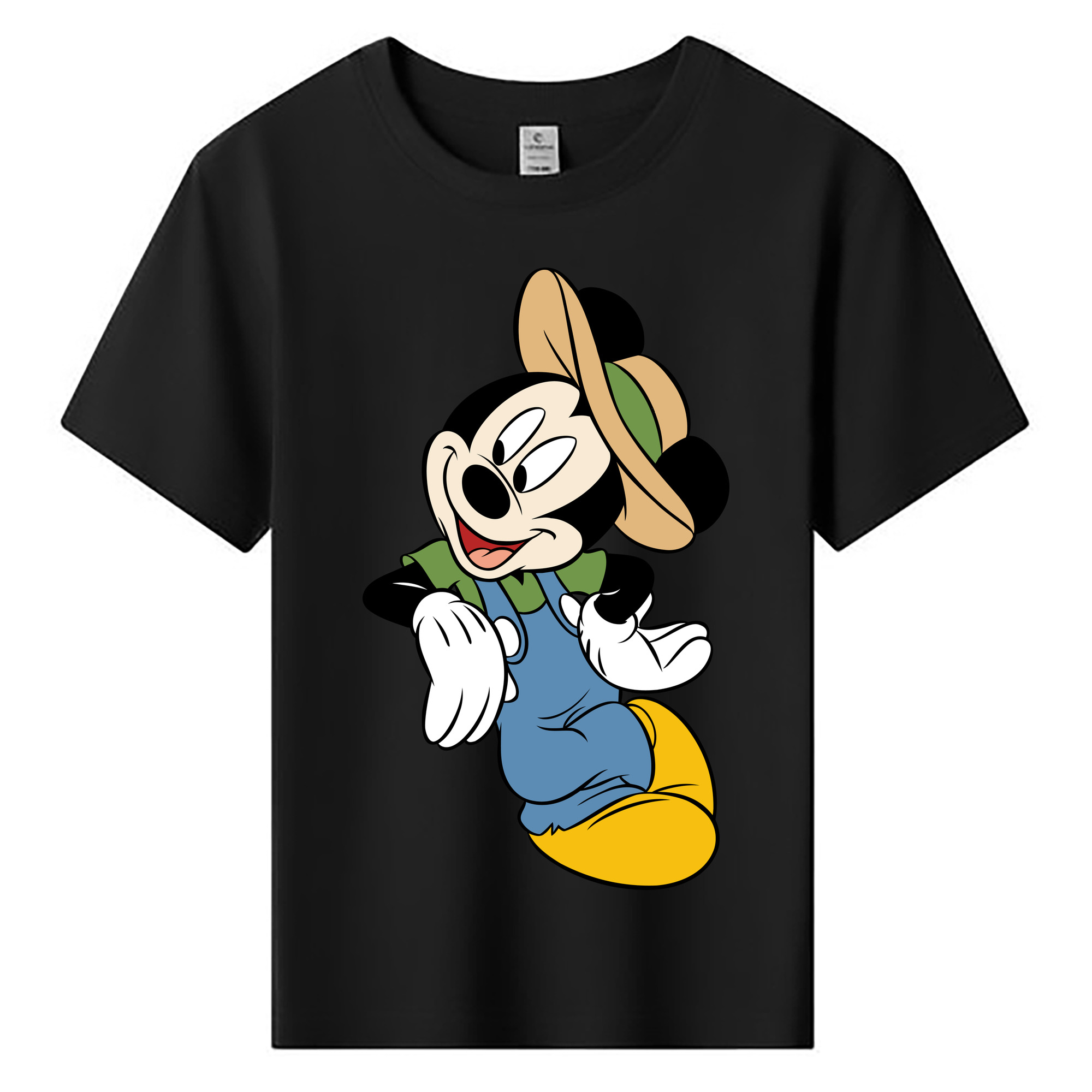 ミッキーマウス Mickey Mouse 綿100％キッズTシャツ（フロントプリント）