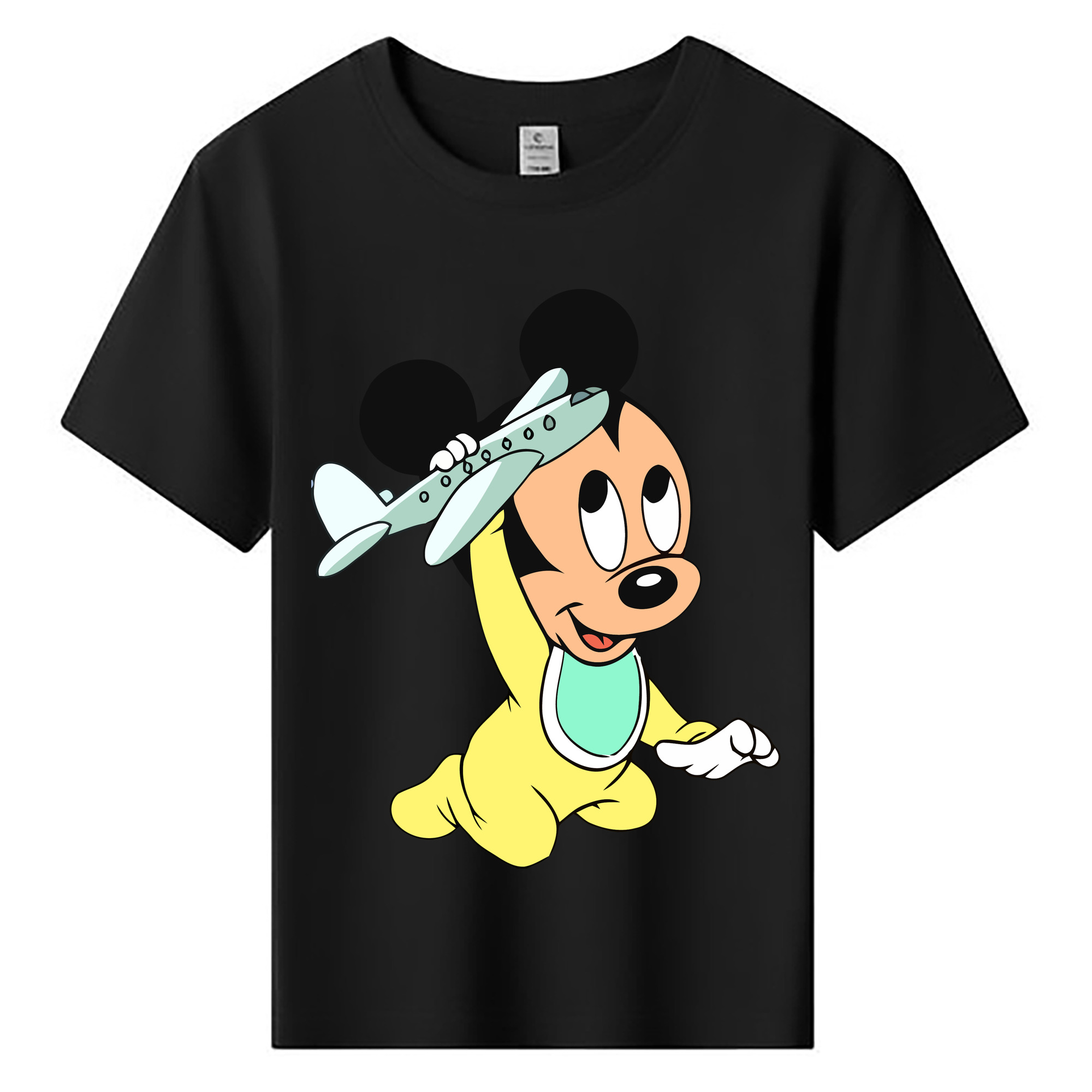 ミッキーマウス Mickey Mouse 綿100％キッズTシャツ（フロントプリント）