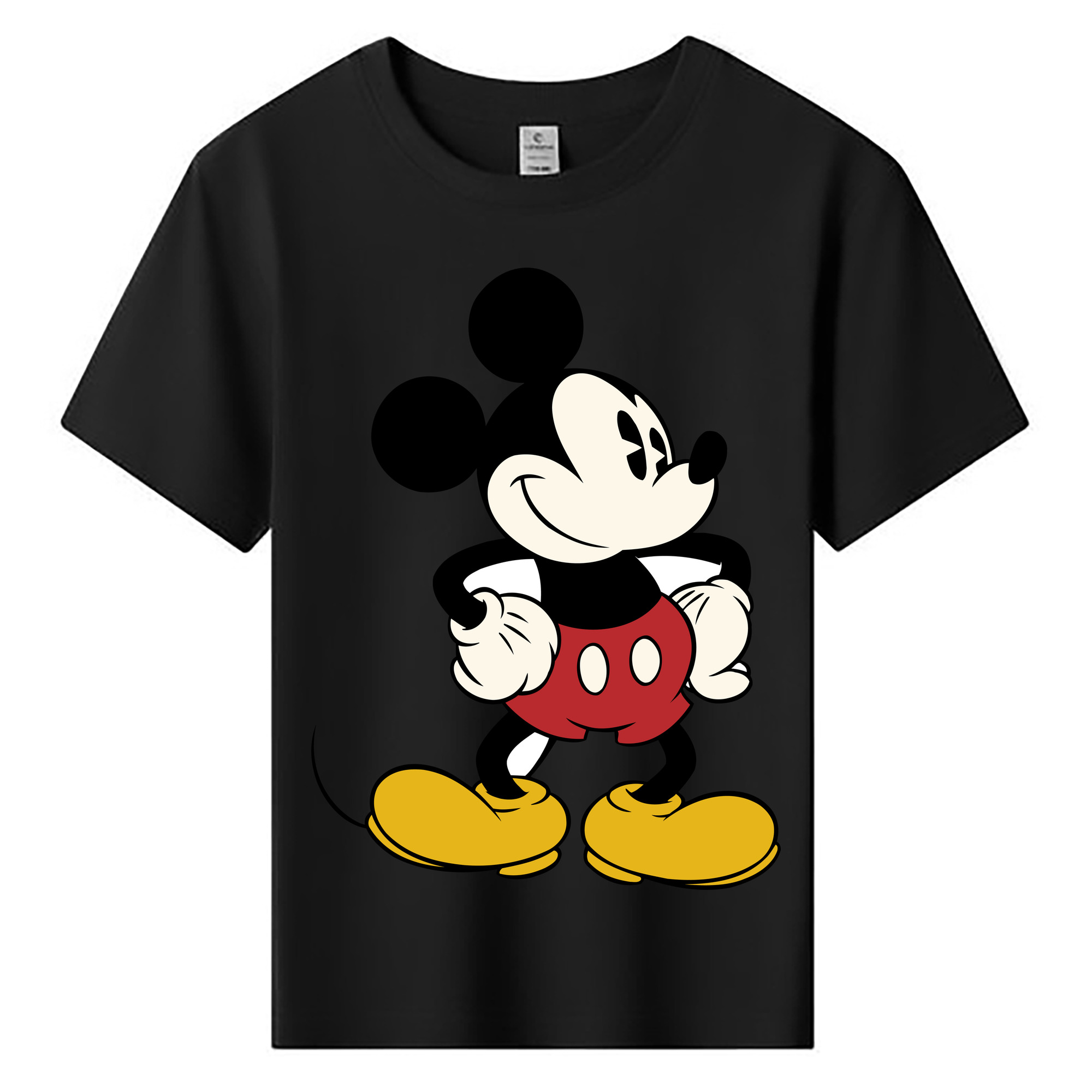 ミッキーマウス Mickey Mouse 綿100％キッズTシャツ（フロントプリント）