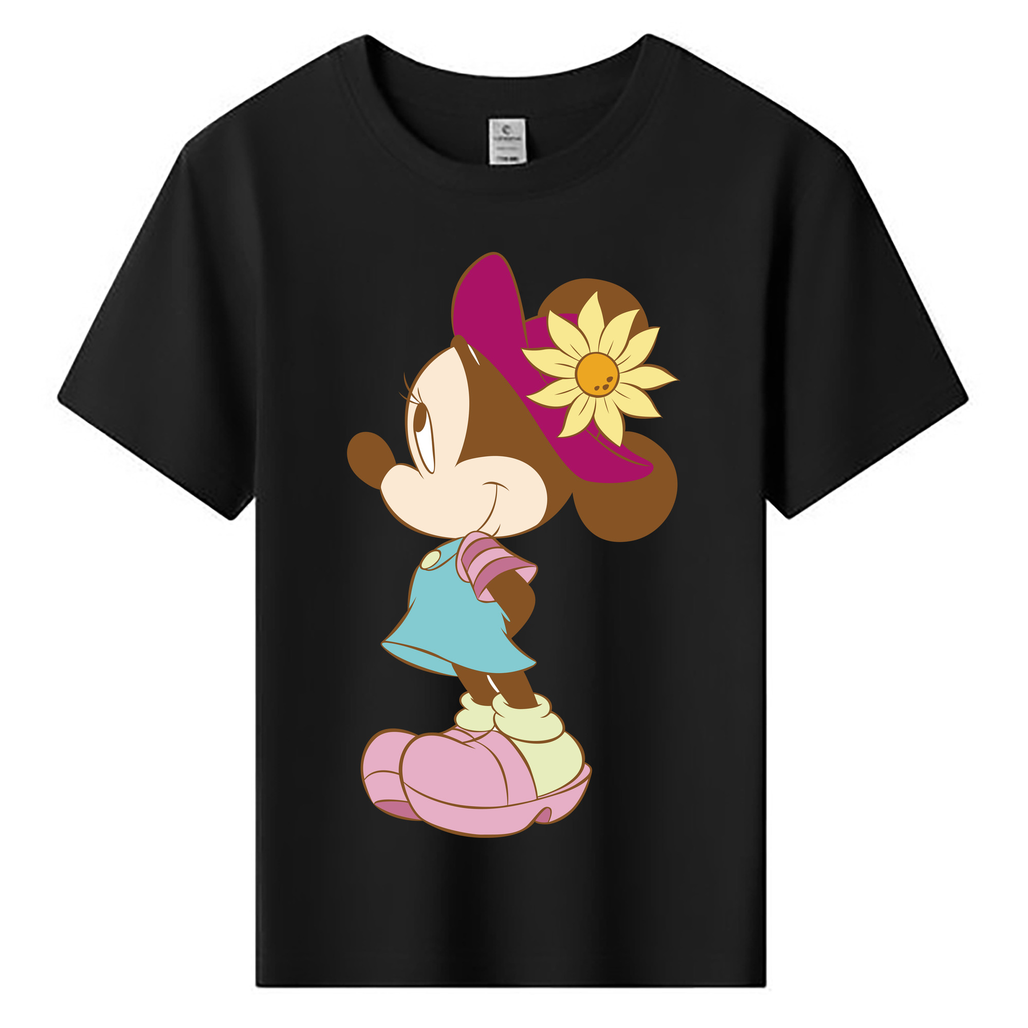 ミッキーマウス Mickey Mouse 綿100％キッズTシャツ（フロントプリント）