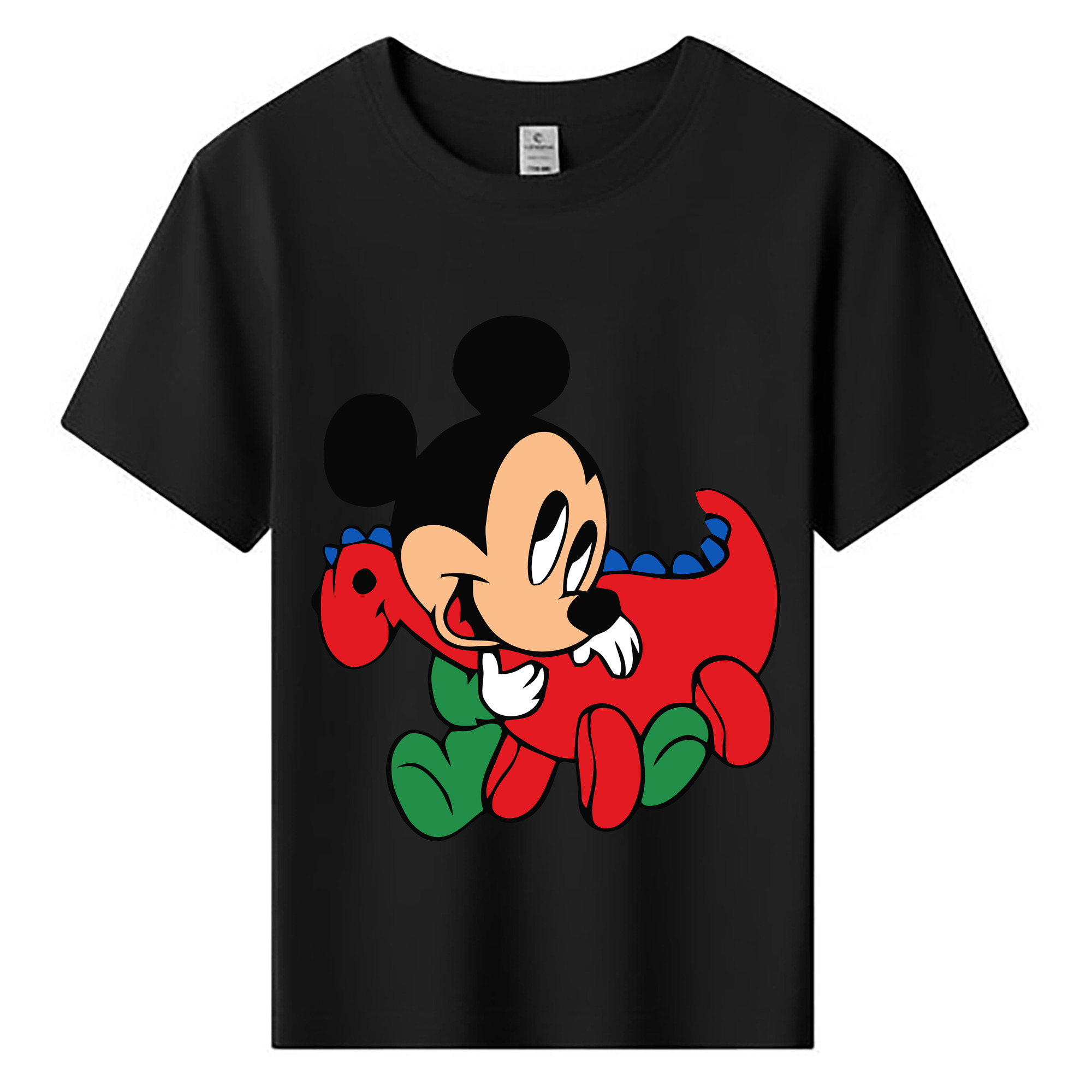 ミッキーマウス Mickey Mouse 綿100％キッズTシャツ（フロントプリント）