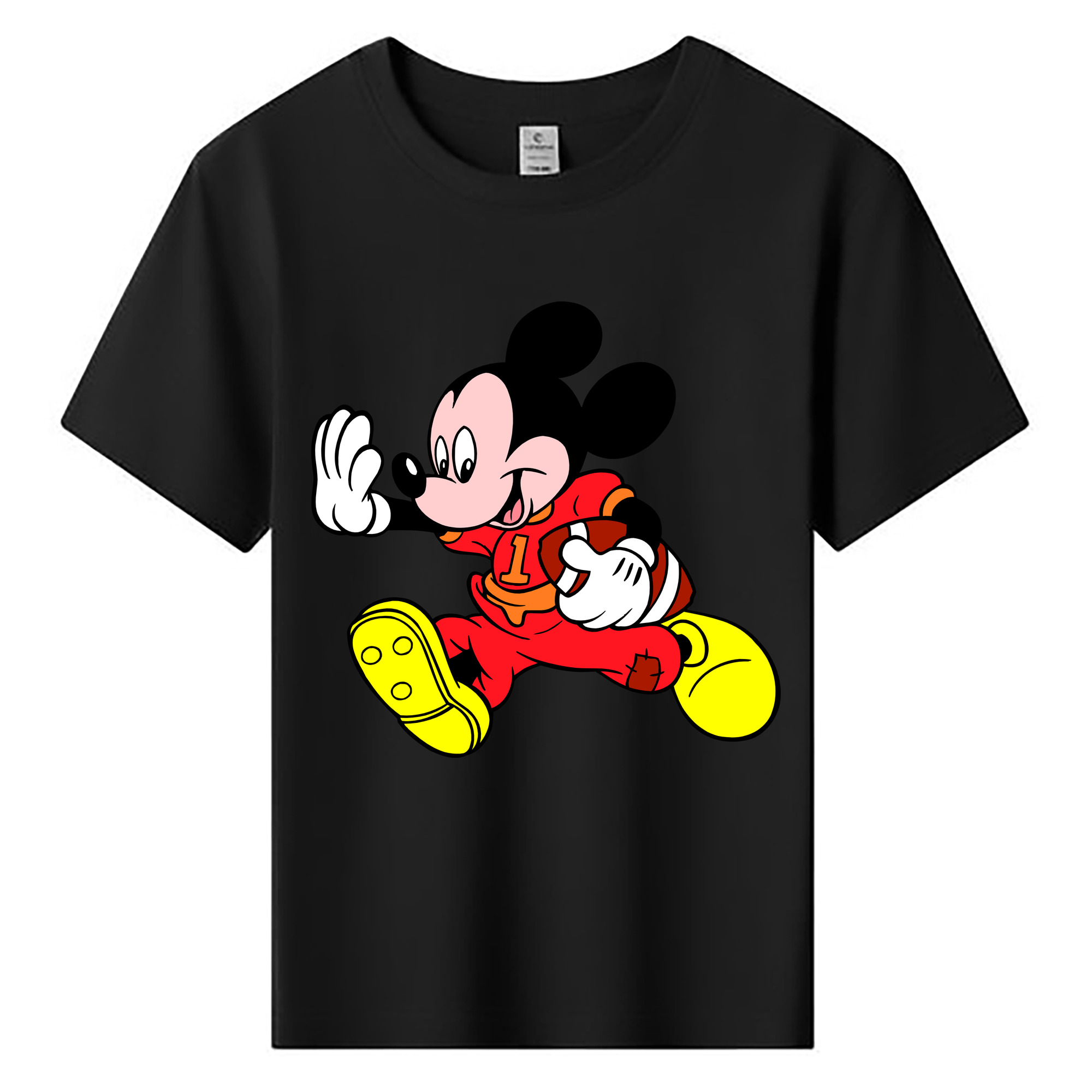 ミッキーマウス Mickey Mouse 綿100％キッズTシャツ（フロントプリント）