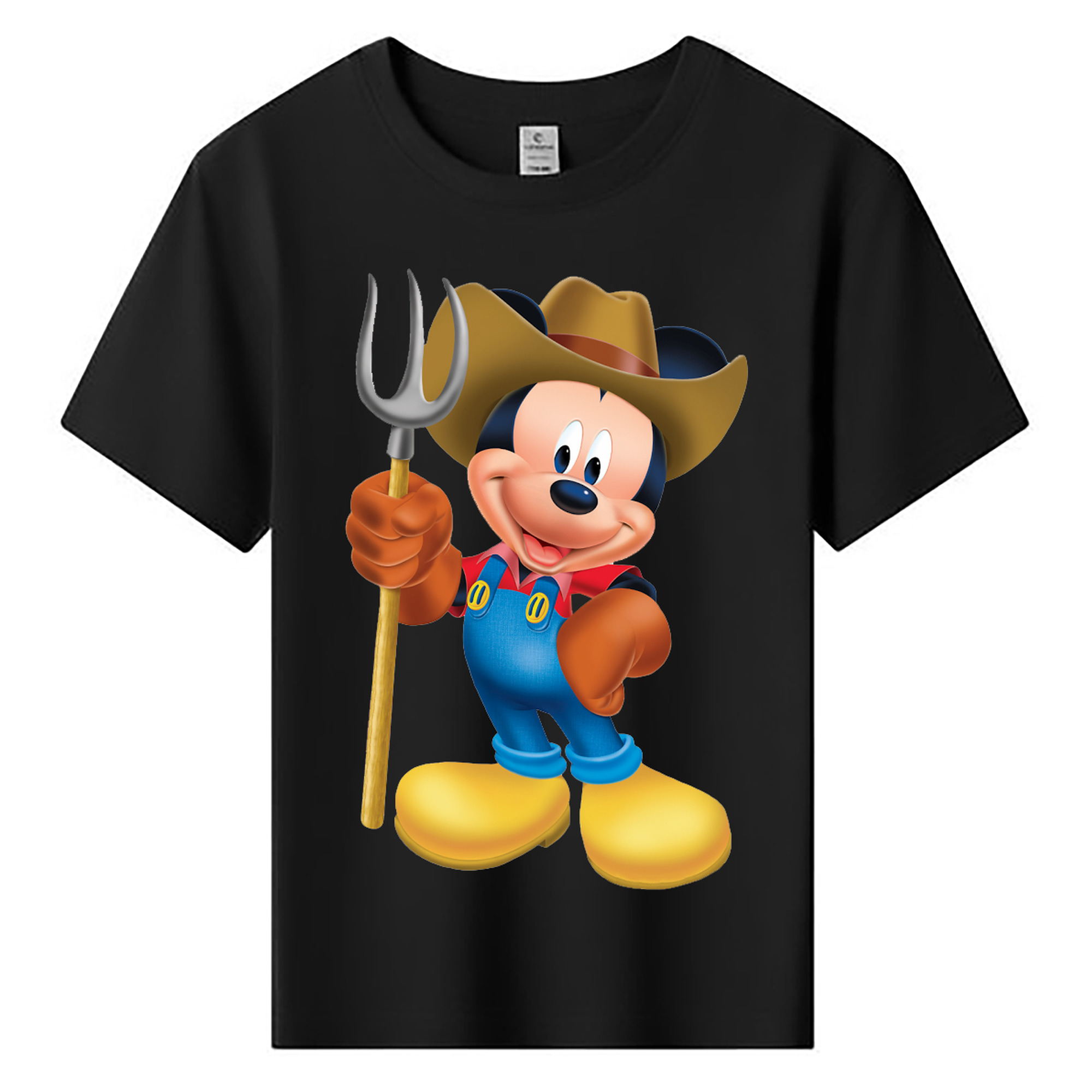 ミッキーマウス Mickey Mouse 綿100％キッズTシャツ（フロントプリント）