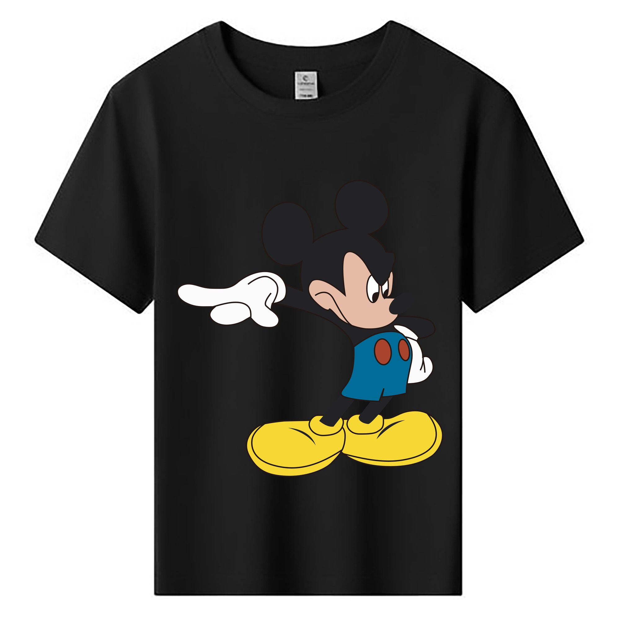 ミッキーマウス Mickey Mouse 綿100％キッズTシャツ（フロントプリント）