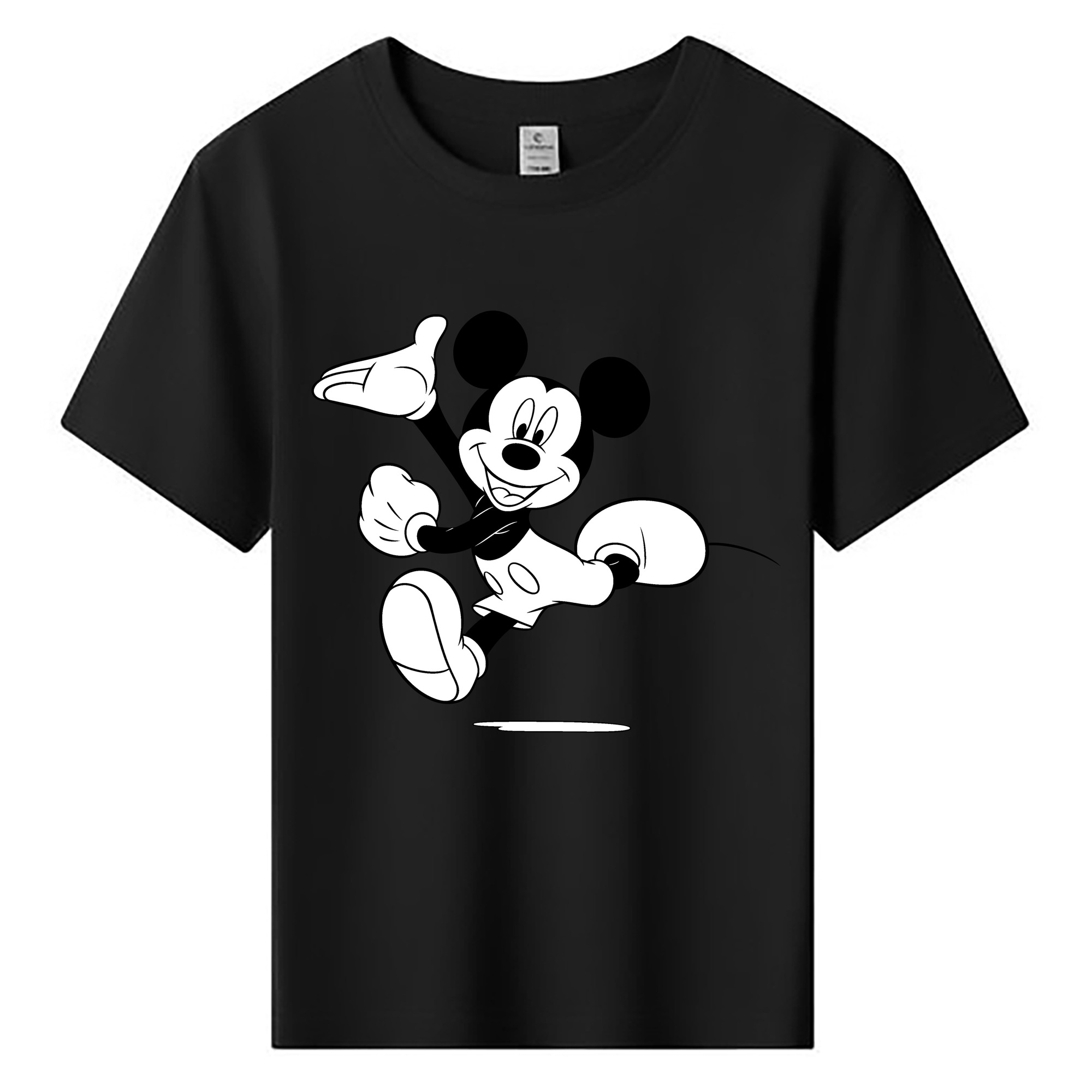 ミッキーマウス Mickey Mouse 綿100％キッズTシャツ（フロントプリント）