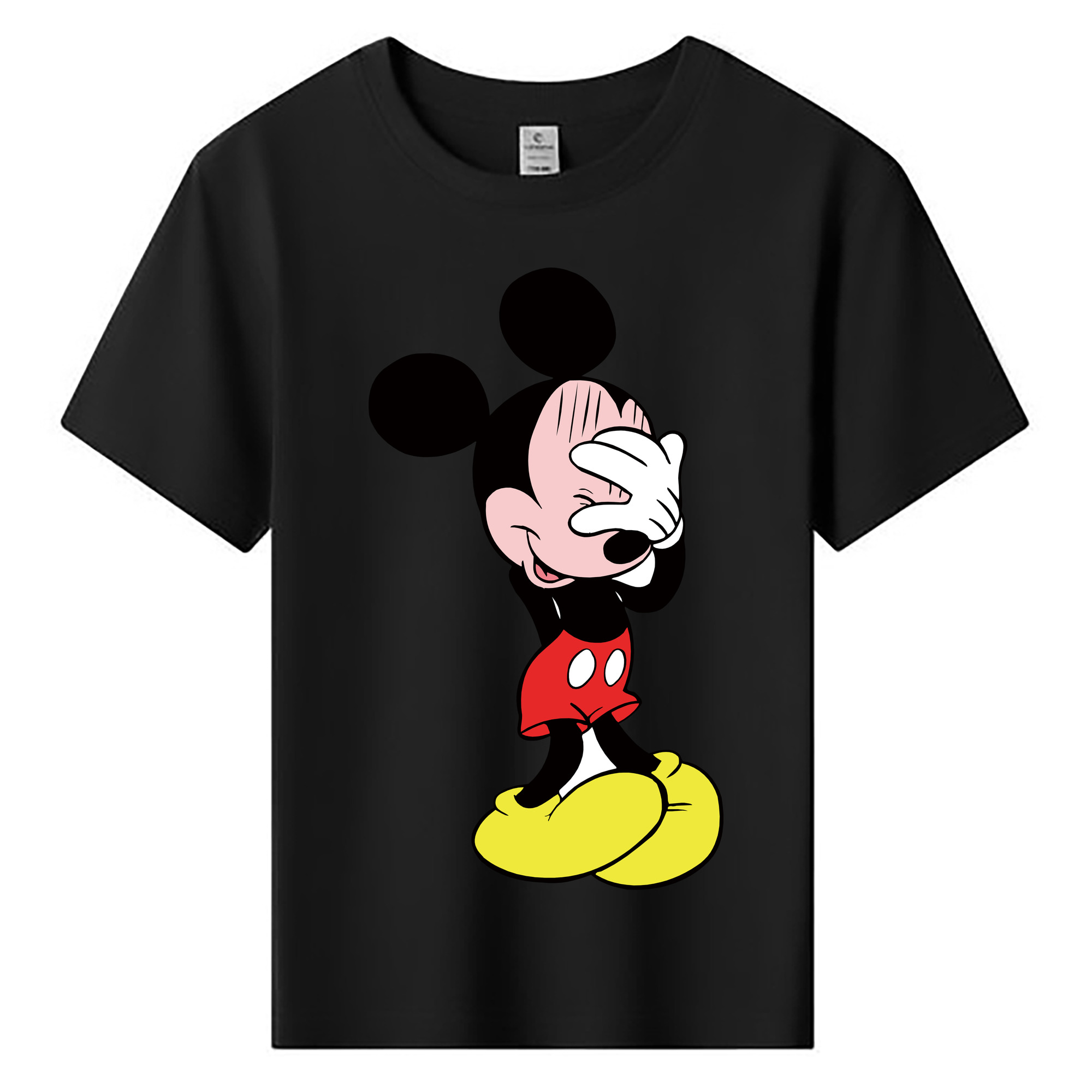 ミッキーマウス Mickey Mouse 綿100％キッズTシャツ（フロントプリント）
