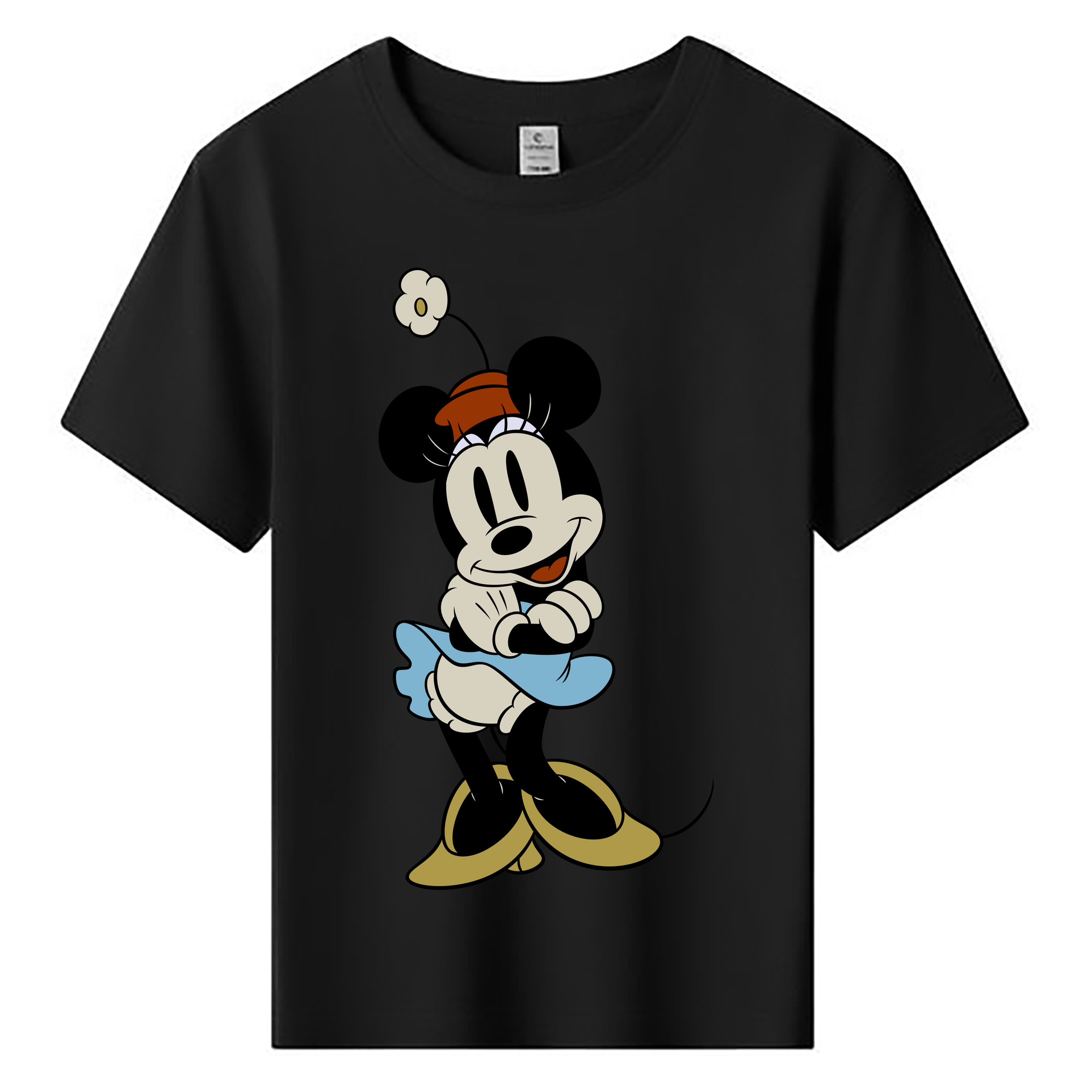 ミッキーマウス Mickey Mouse 綿100％キッズTシャツ（フロントプリント）