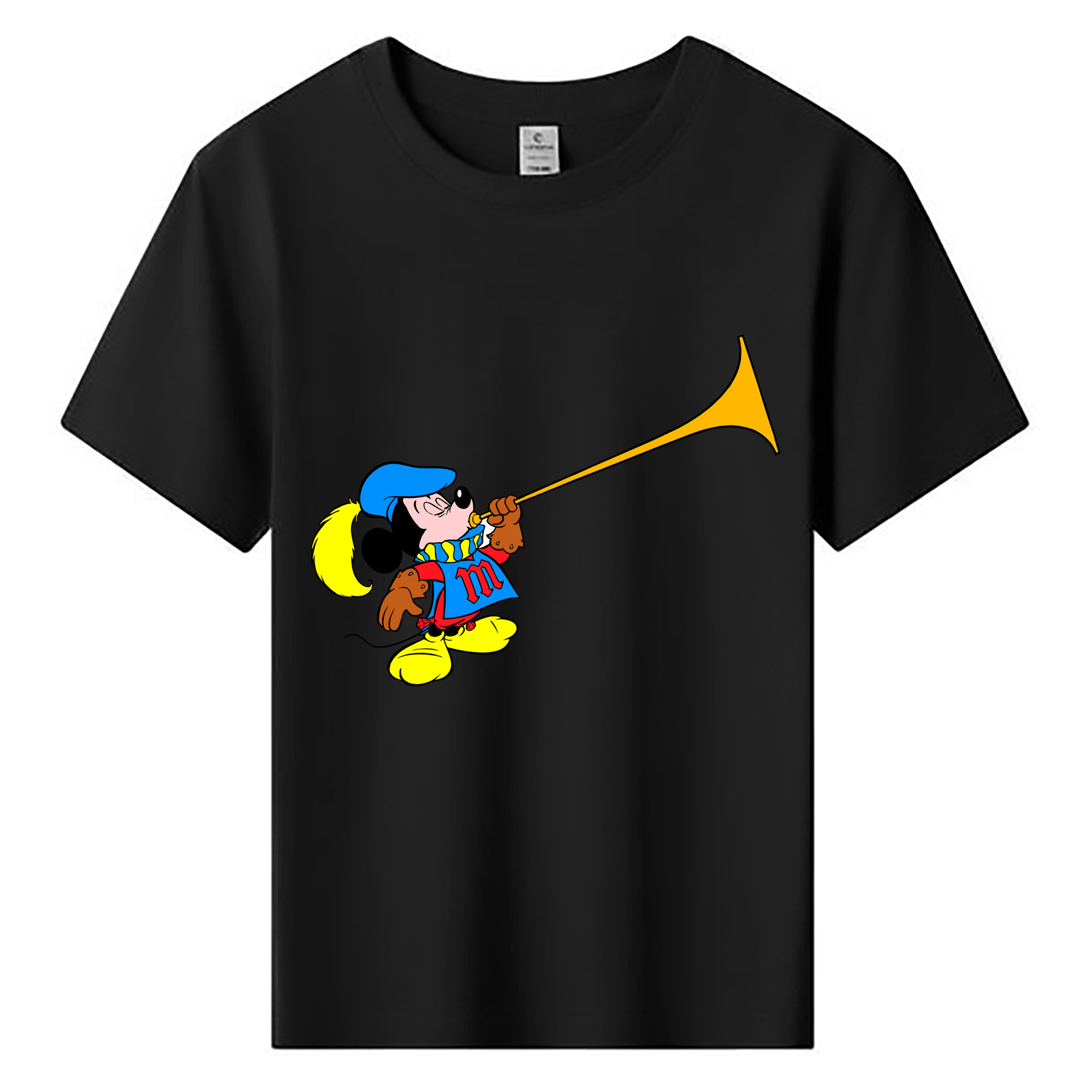 ミッキーマウス Mickey Mouse 綿100％キッズTシャツ（フロントプリント）