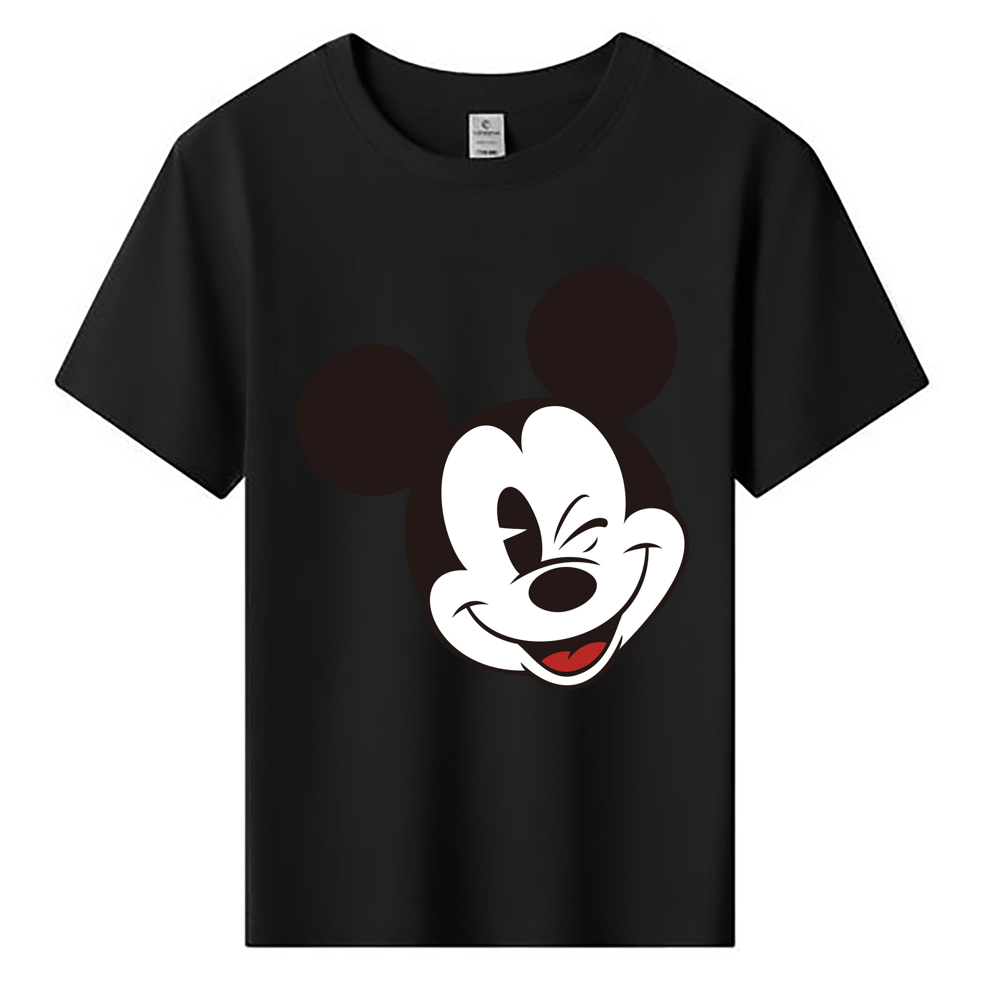 ミッキーマウス Mickey Mouse 綿100％キッズTシャツ（フロントプリント）