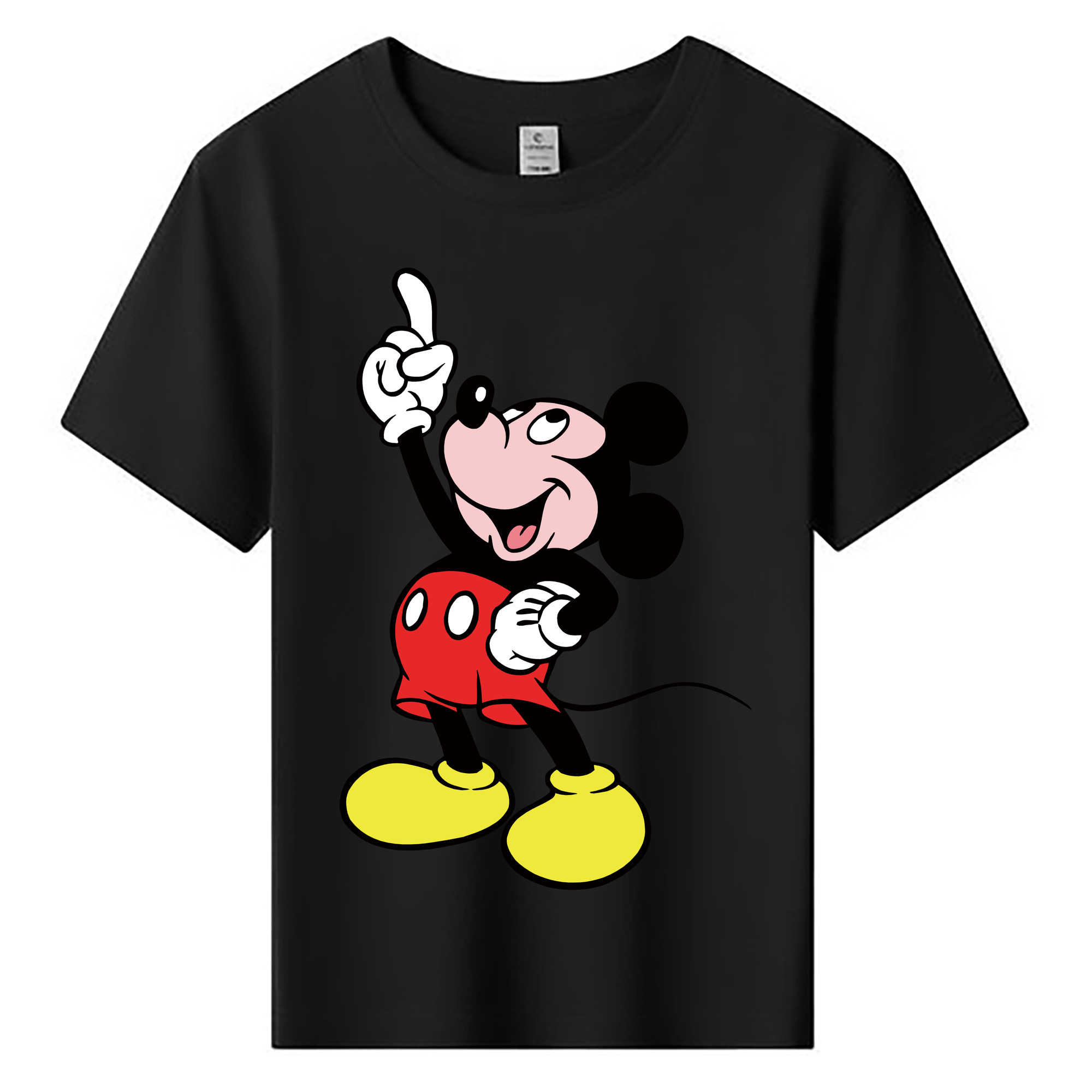 ミッキーマウス Mickey Mouse 綿100％キッズTシャツ（フロントプリント）