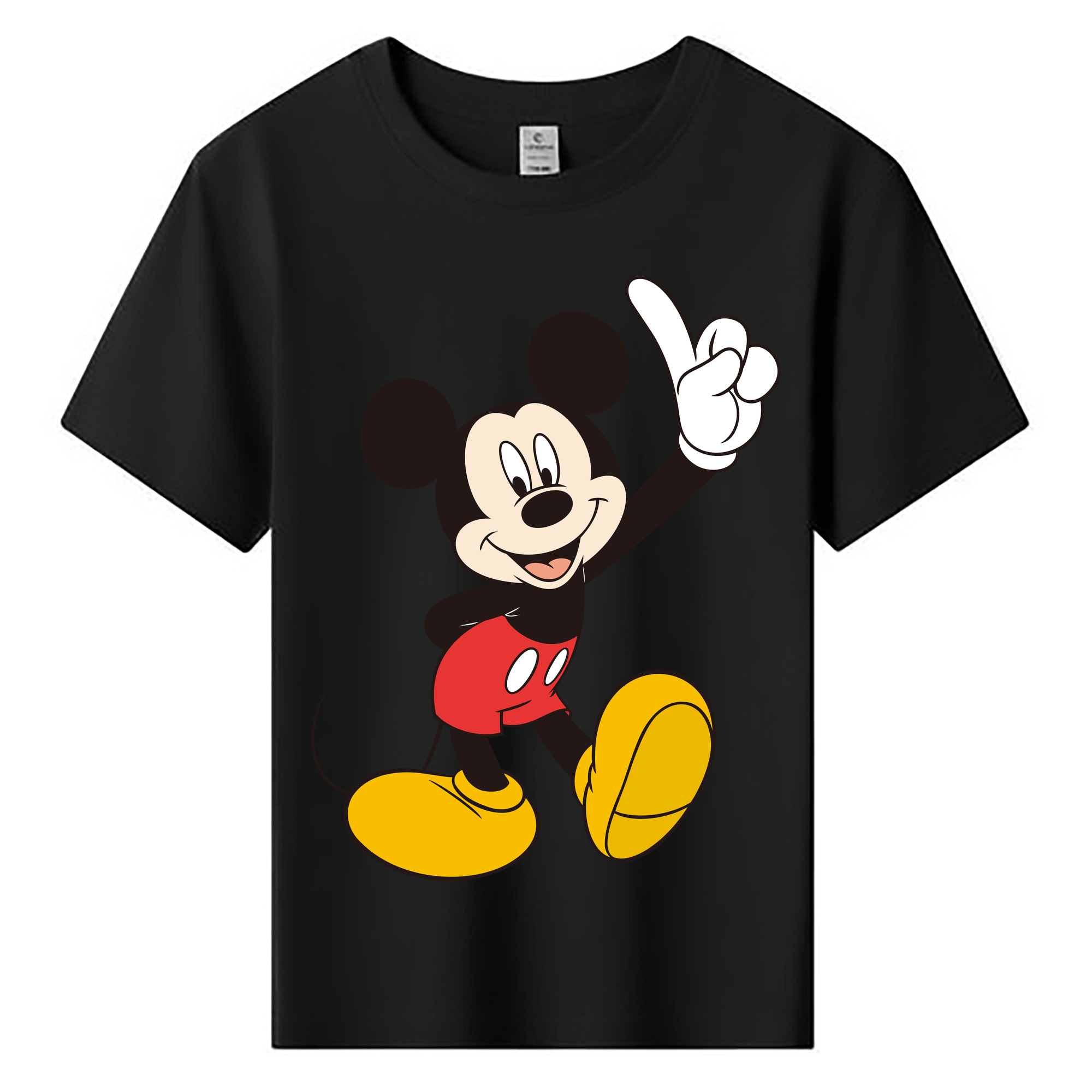ミッキーマウス Mickey Mouse 綿100％キッズTシャツ（フロントプリント）