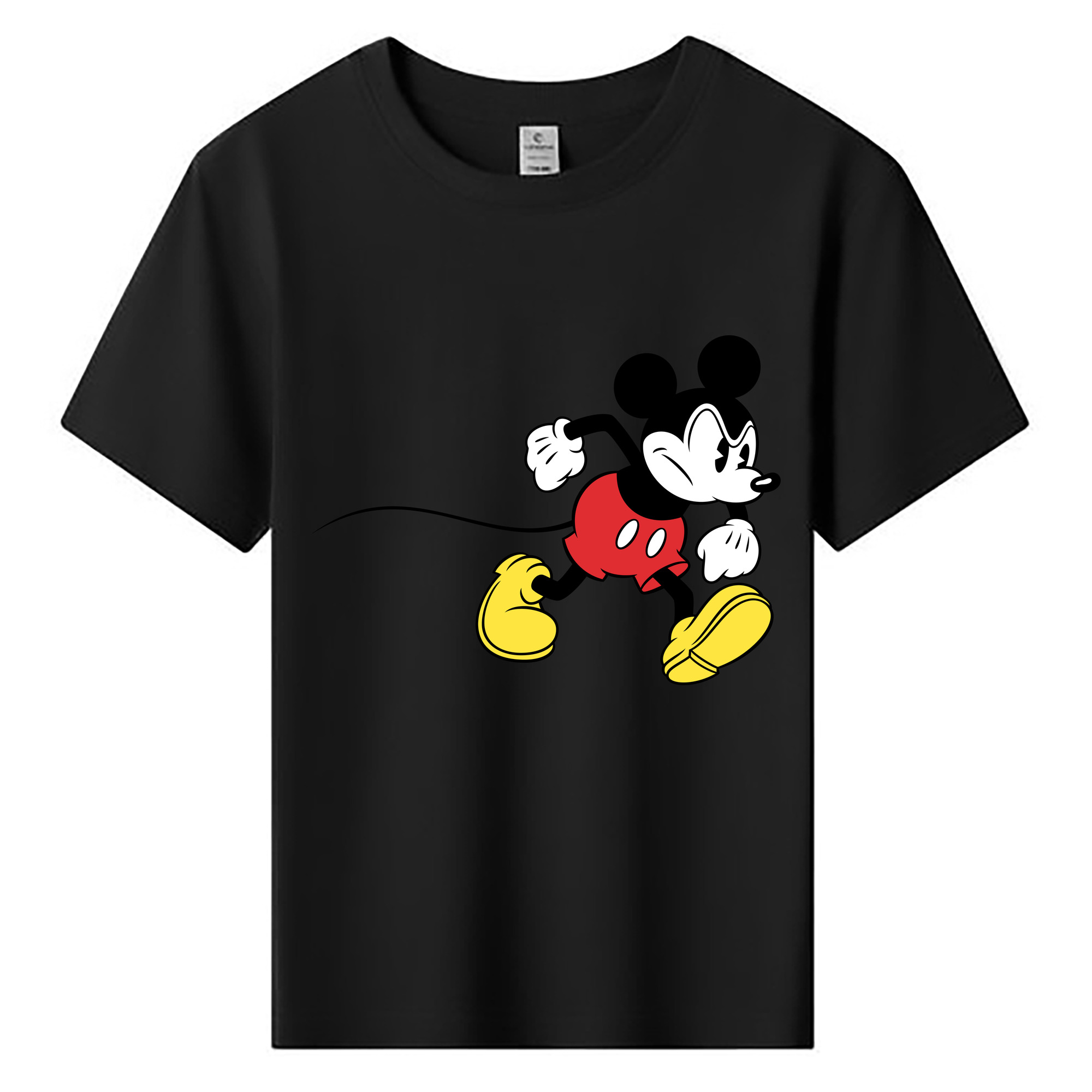 ミッキーマウス Mickey Mouse 綿100％キッズTシャツ（フロントプリント）