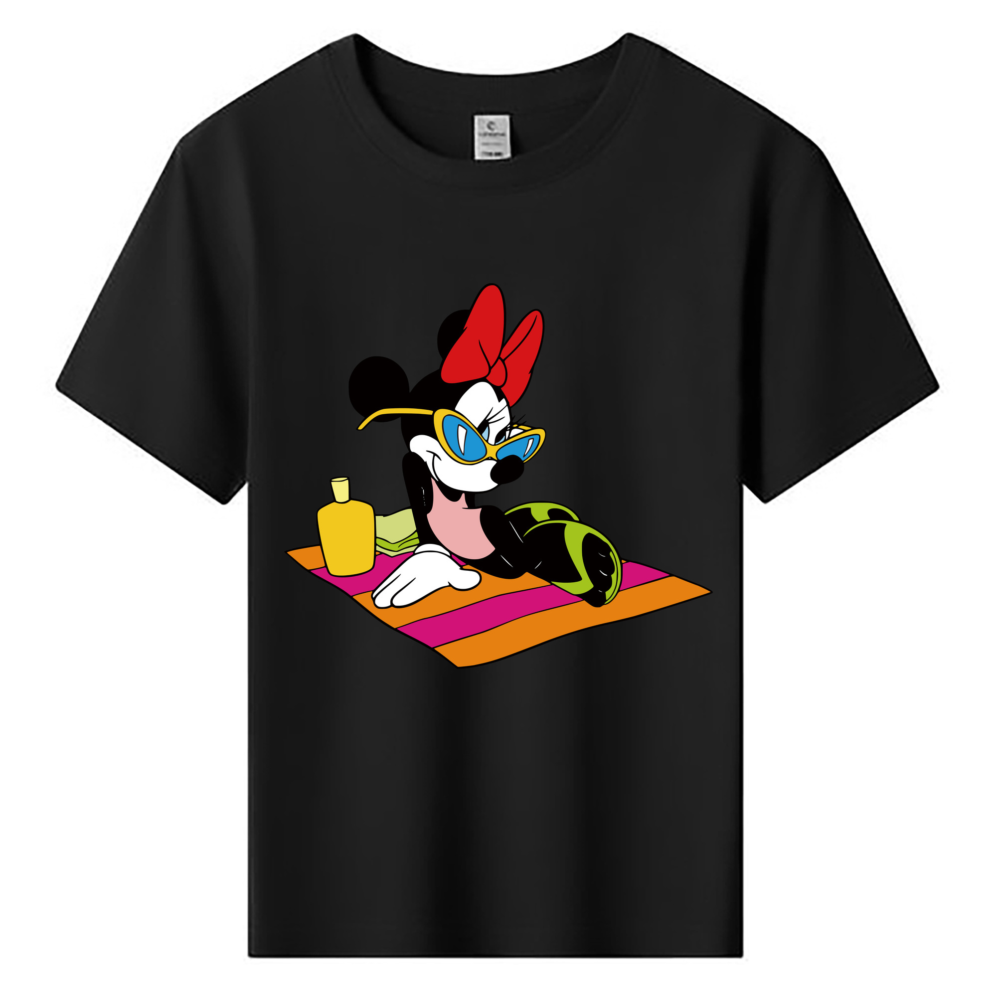 ミッキーマウス Mickey Mouse 綿100％キッズTシャツ（フロントプリント）