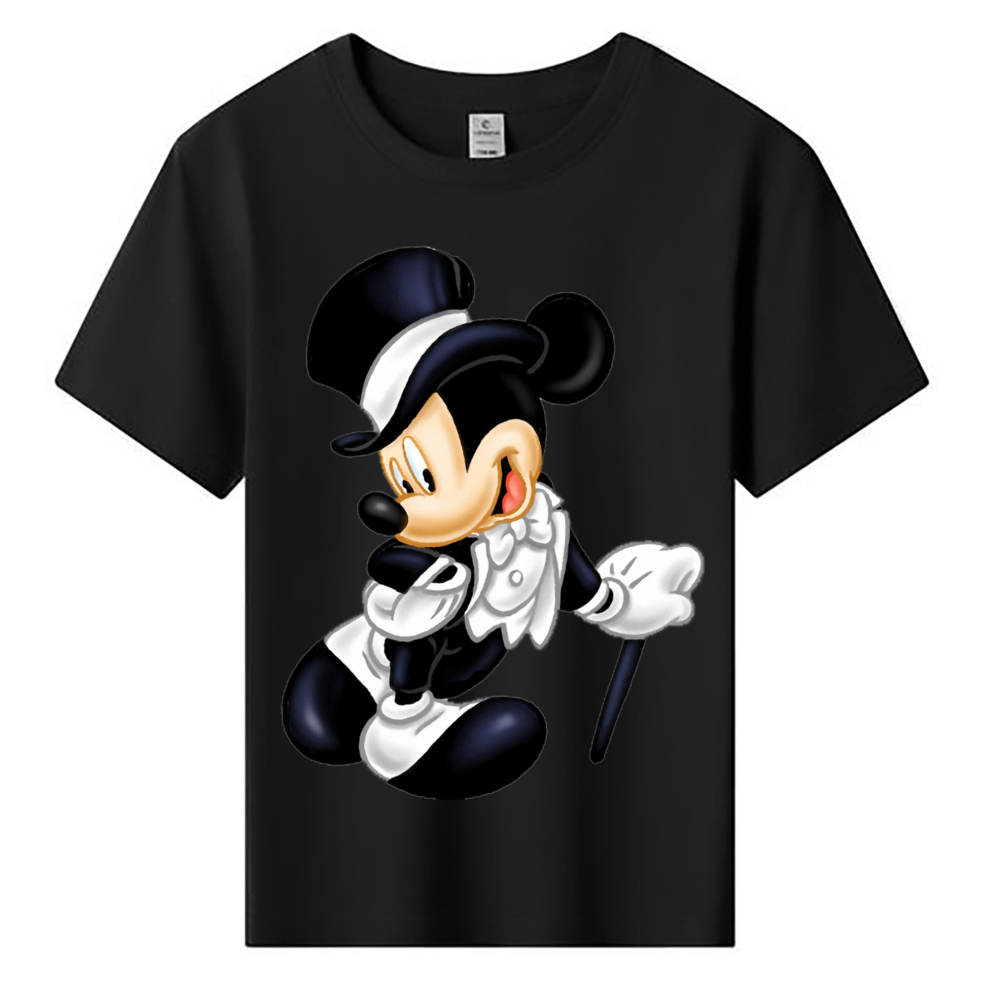 ミッキーマウス Mickey Mouse 綿100％キッズTシャツ（フロントプリント）