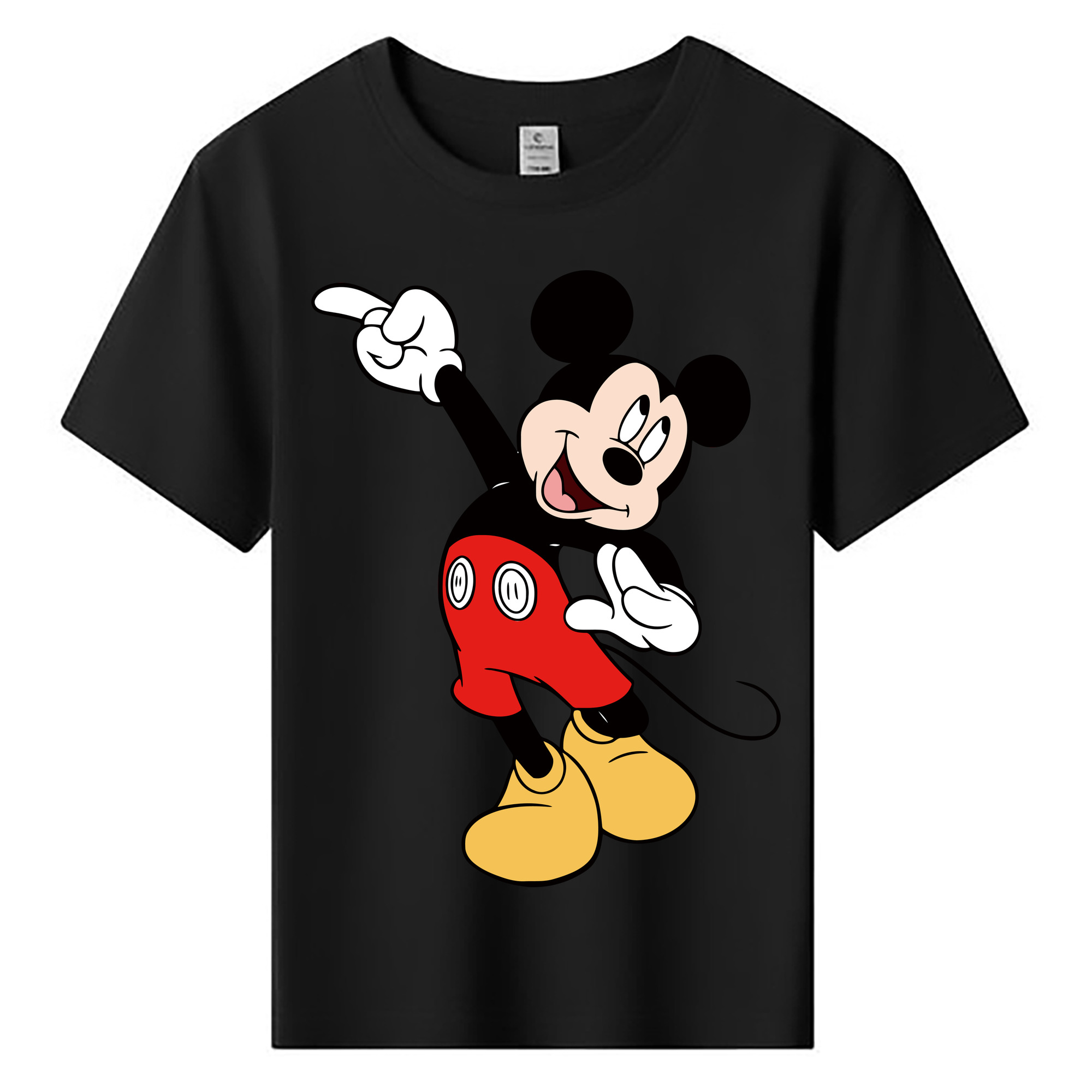 ミッキーマウス Mickey Mouse 綿100％キッズTシャツ（フロントプリント）
