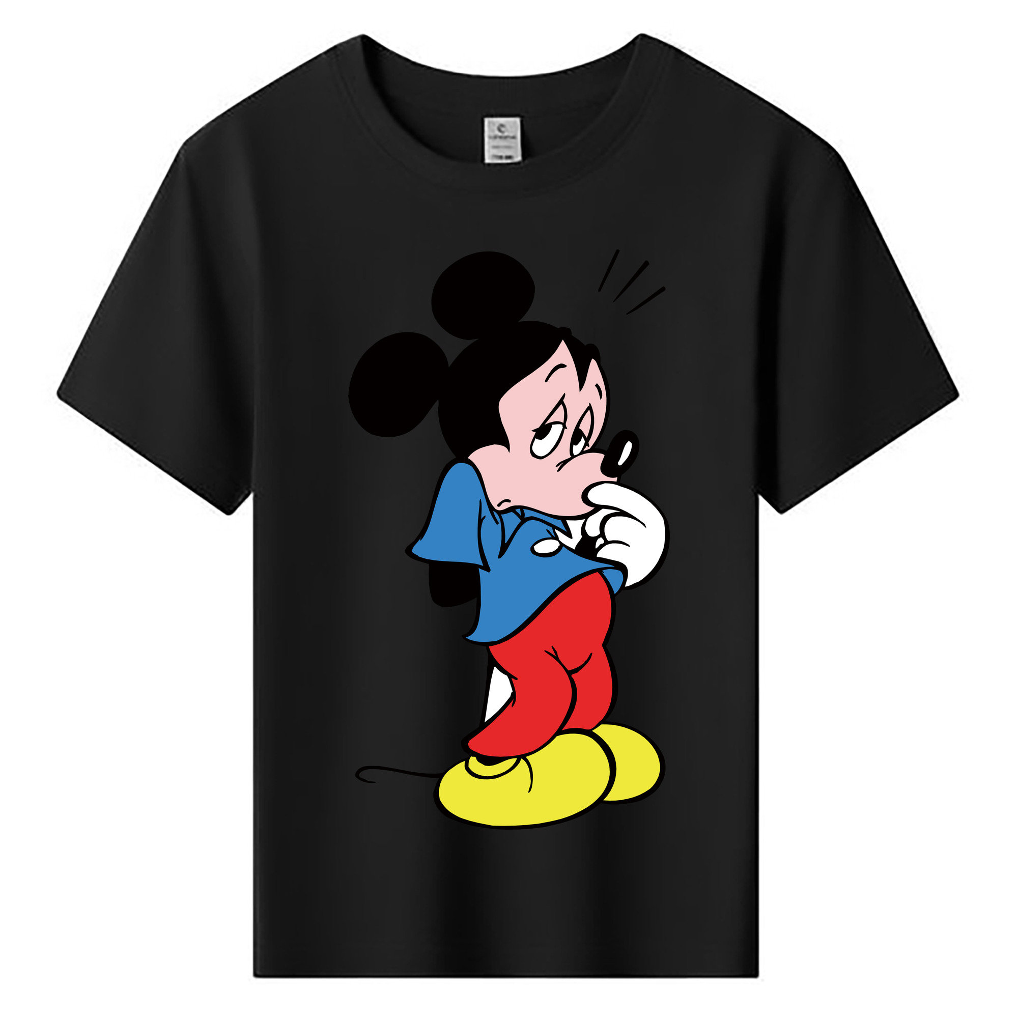 ミッキーマウス Mickey Mouse 綿100％キッズTシャツ（フロントプリント）