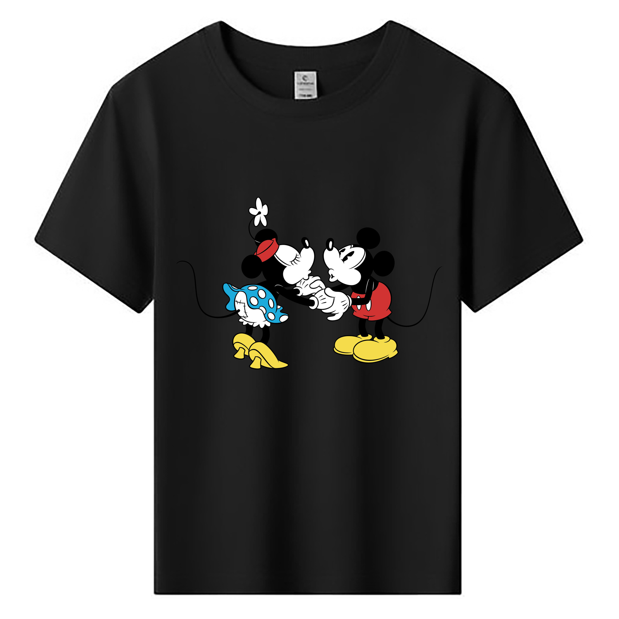 ミッキーマウス Mickey Mouse 綿100％キッズTシャツ（フロントプリント）