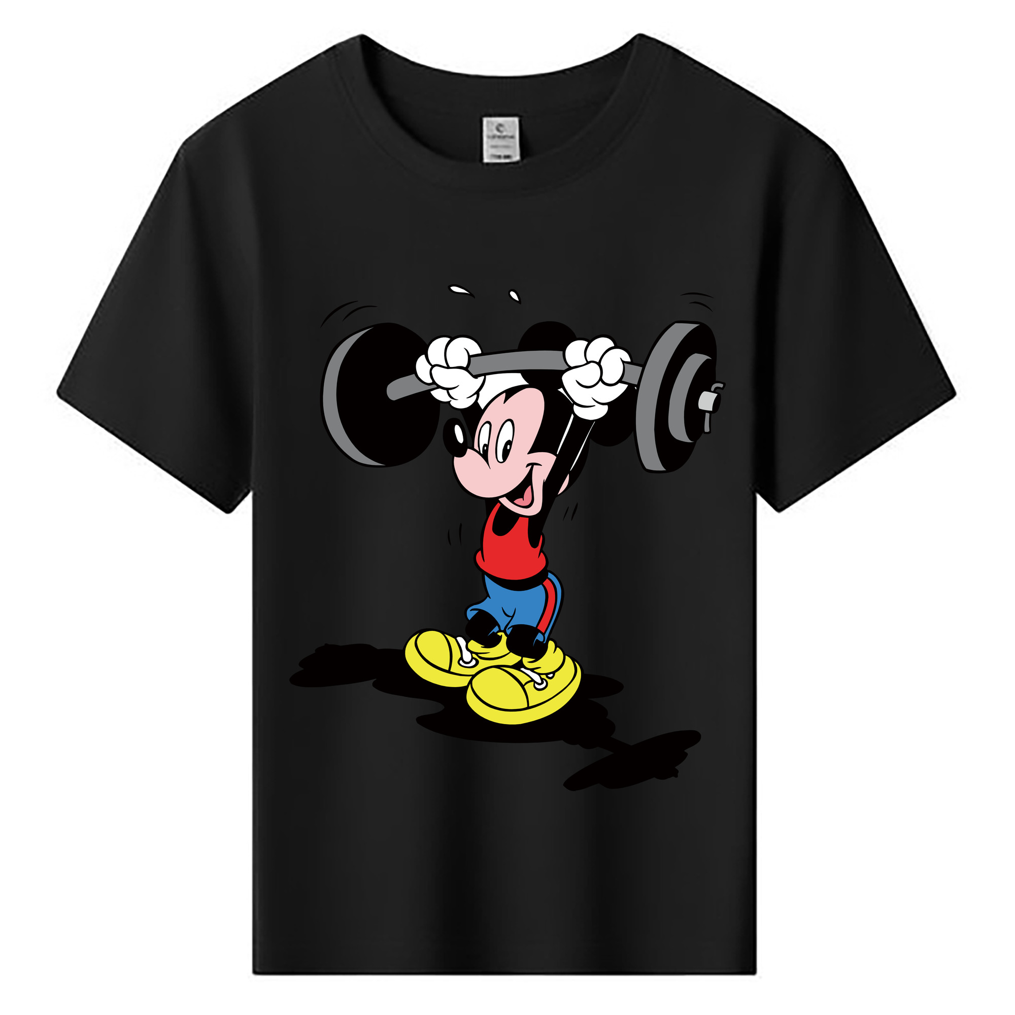 ミッキーマウス Mickey Mouse 綿100％キッズTシャツ（フロントプリント）