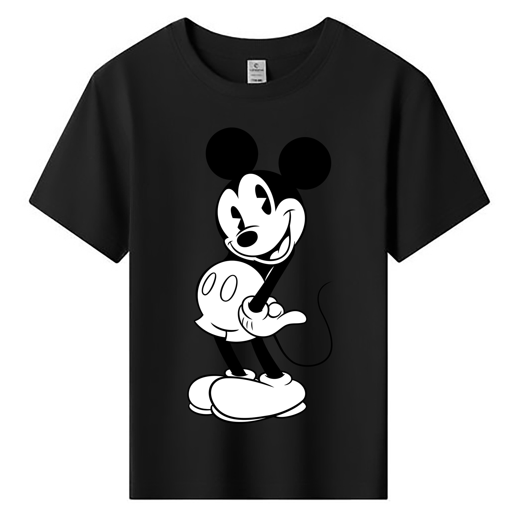 ミッキーマウス Mickey Mouse 綿100％キッズTシャツ（フロントプリント）