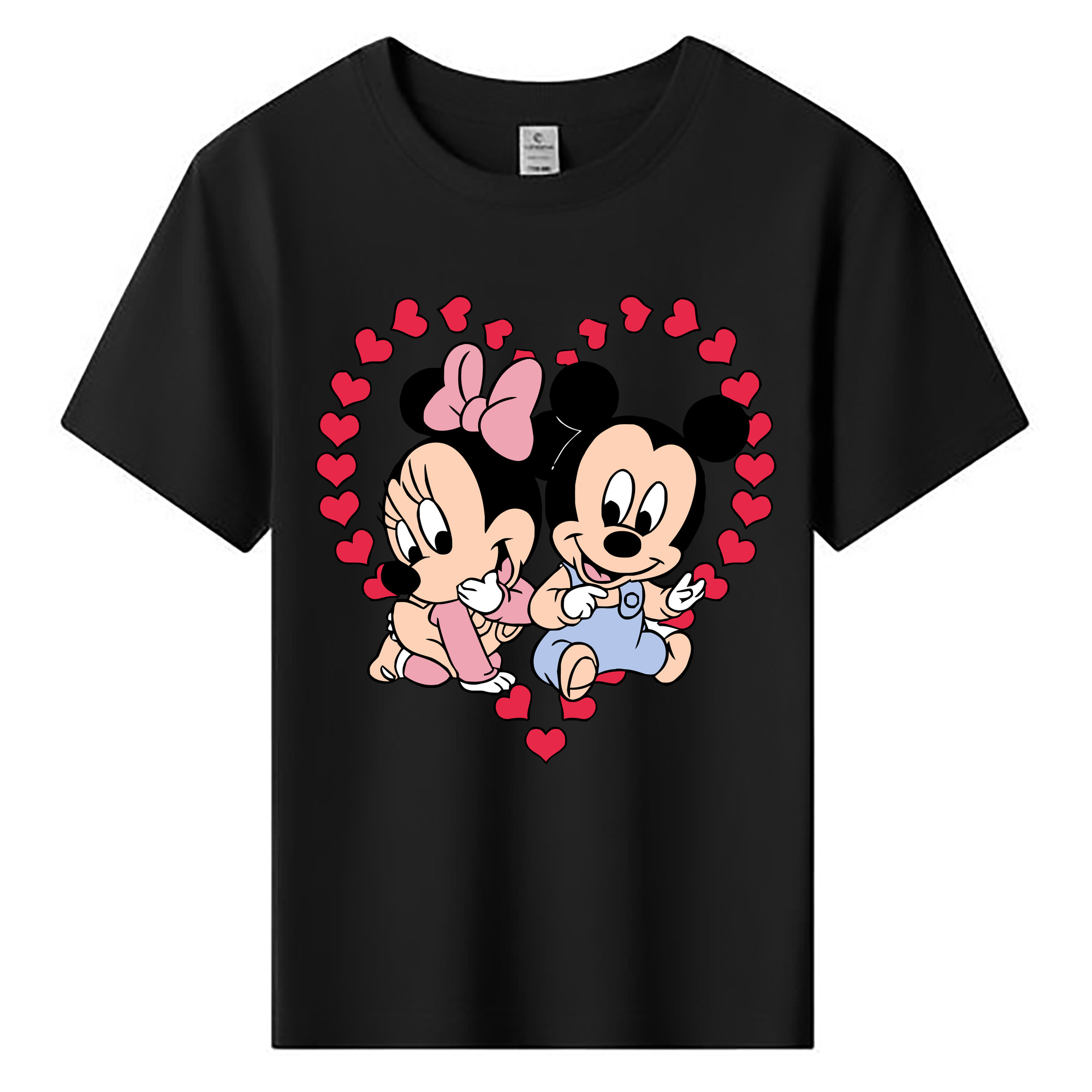 ミッキーマウス Mickey Mouse 綿100％キッズTシャツ（フロントプリント）