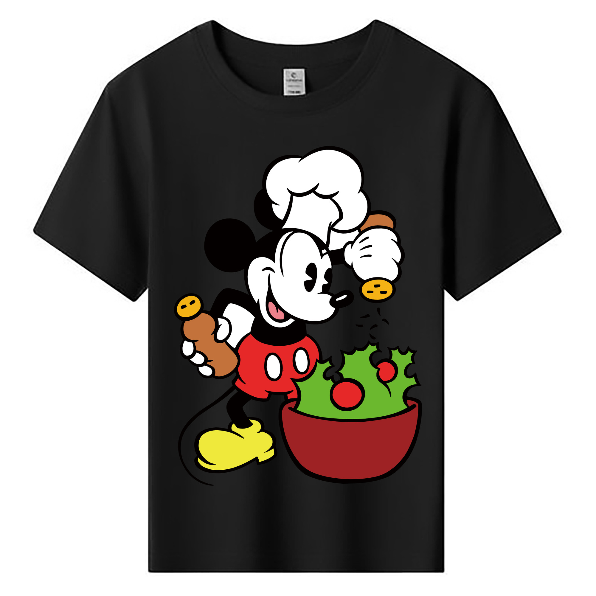 ミッキーマウス Mickey Mouse 綿100％キッズTシャツ（フロントプリント）