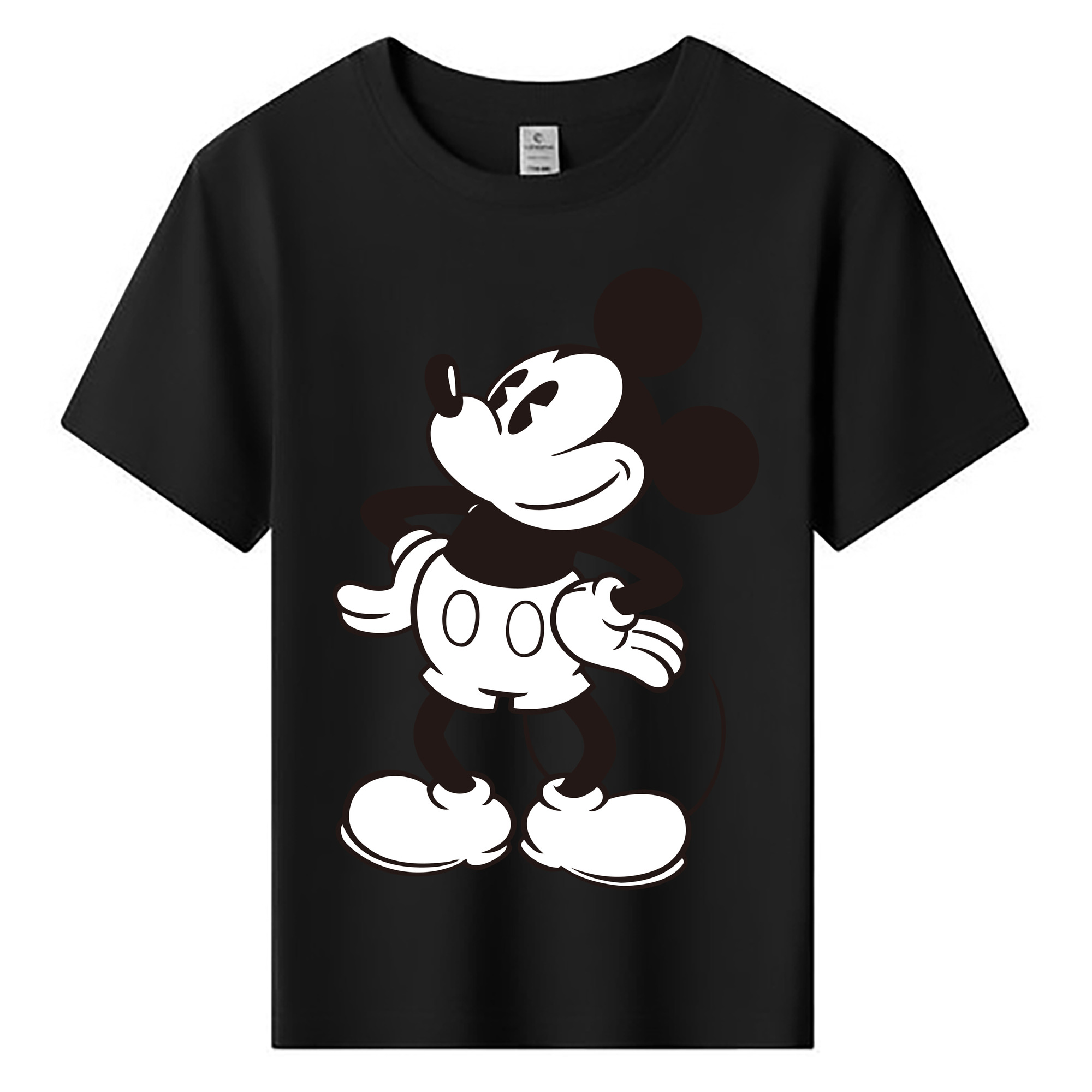 ミッキーマウス Mickey Mouse 綿100％キッズTシャツ（フロントプリント）