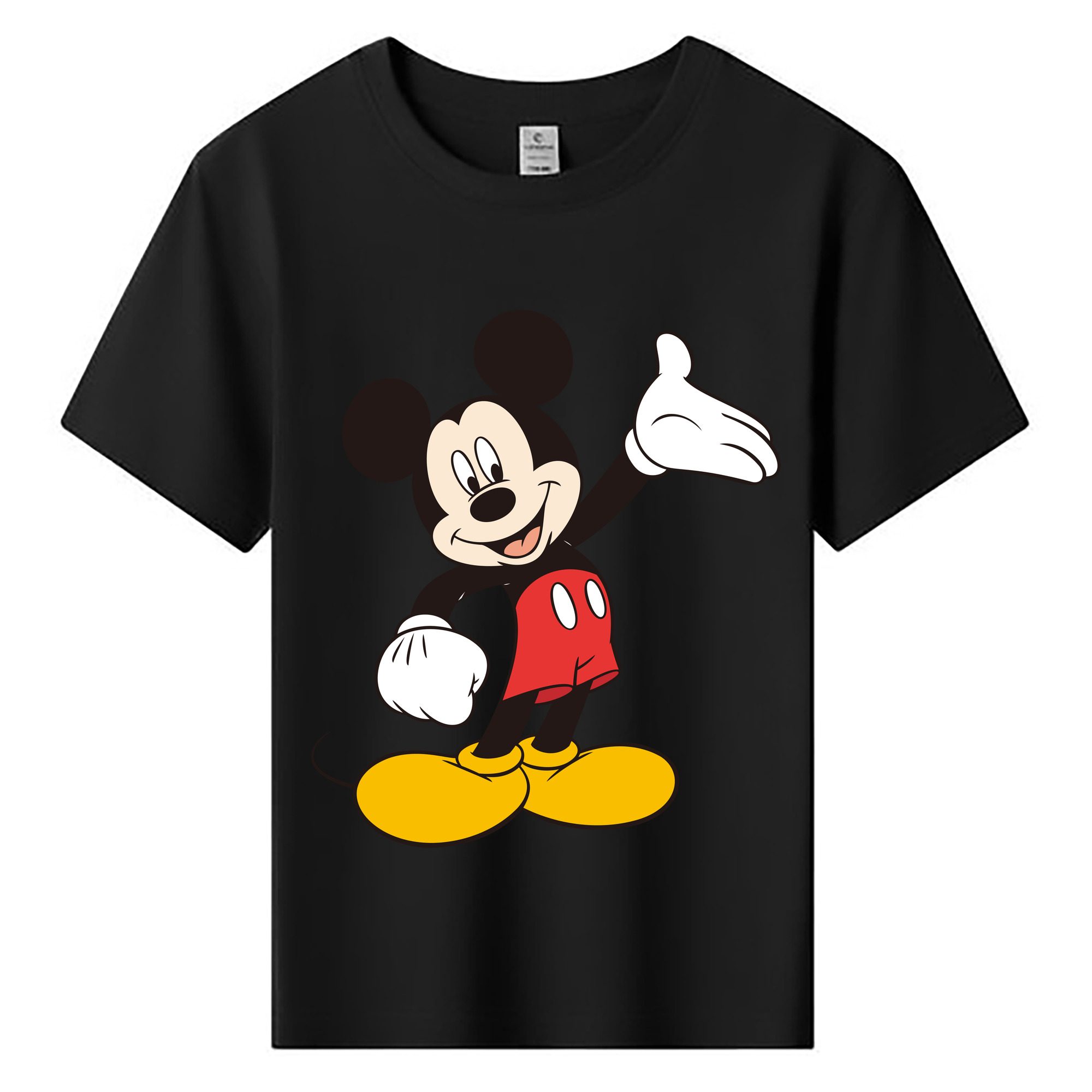ミッキーマウス Mickey Mouse 綿100％キッズTシャツ（フロントプリント）