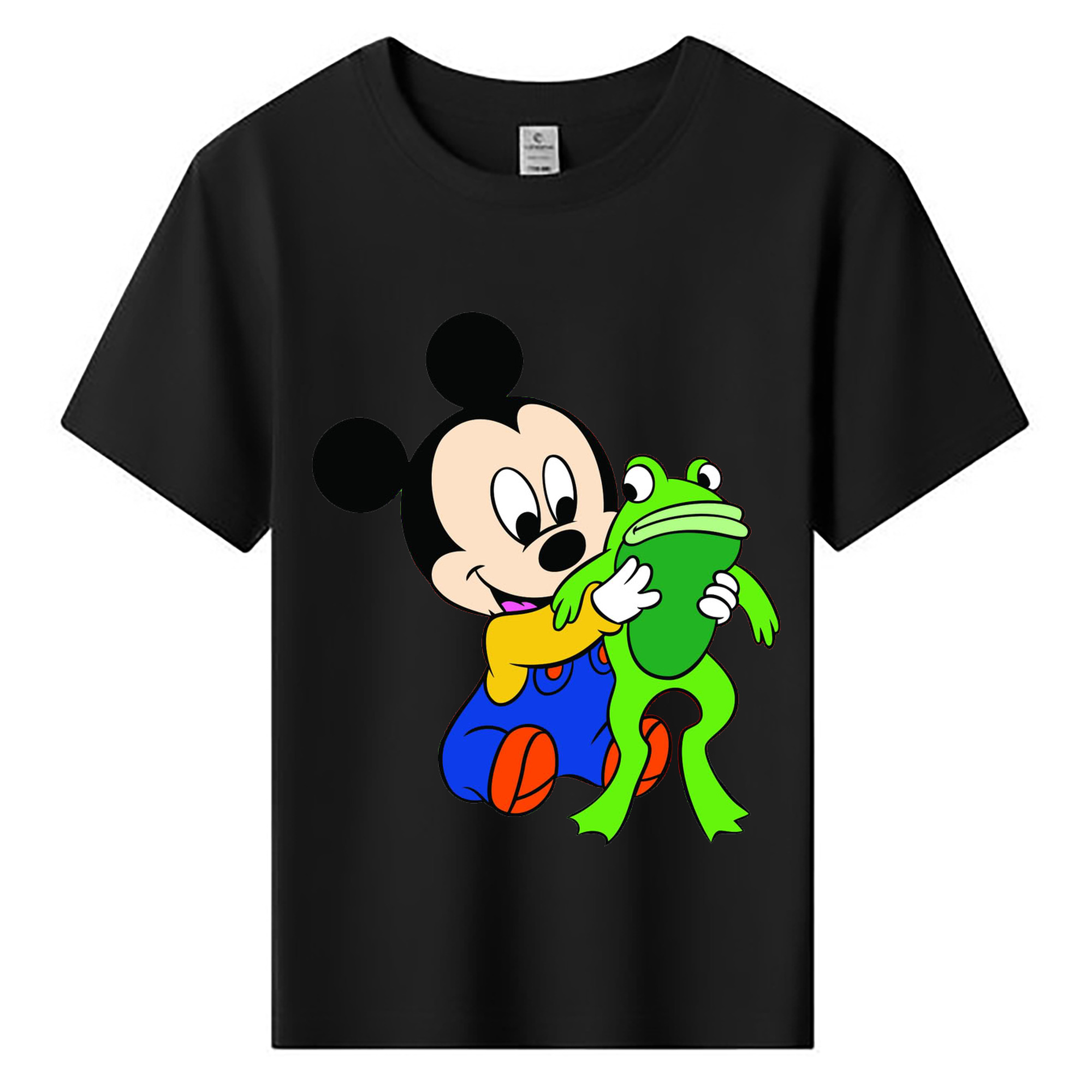 ミッキーマウス Mickey Mouse 綿100％キッズTシャツ（フロントプリント）