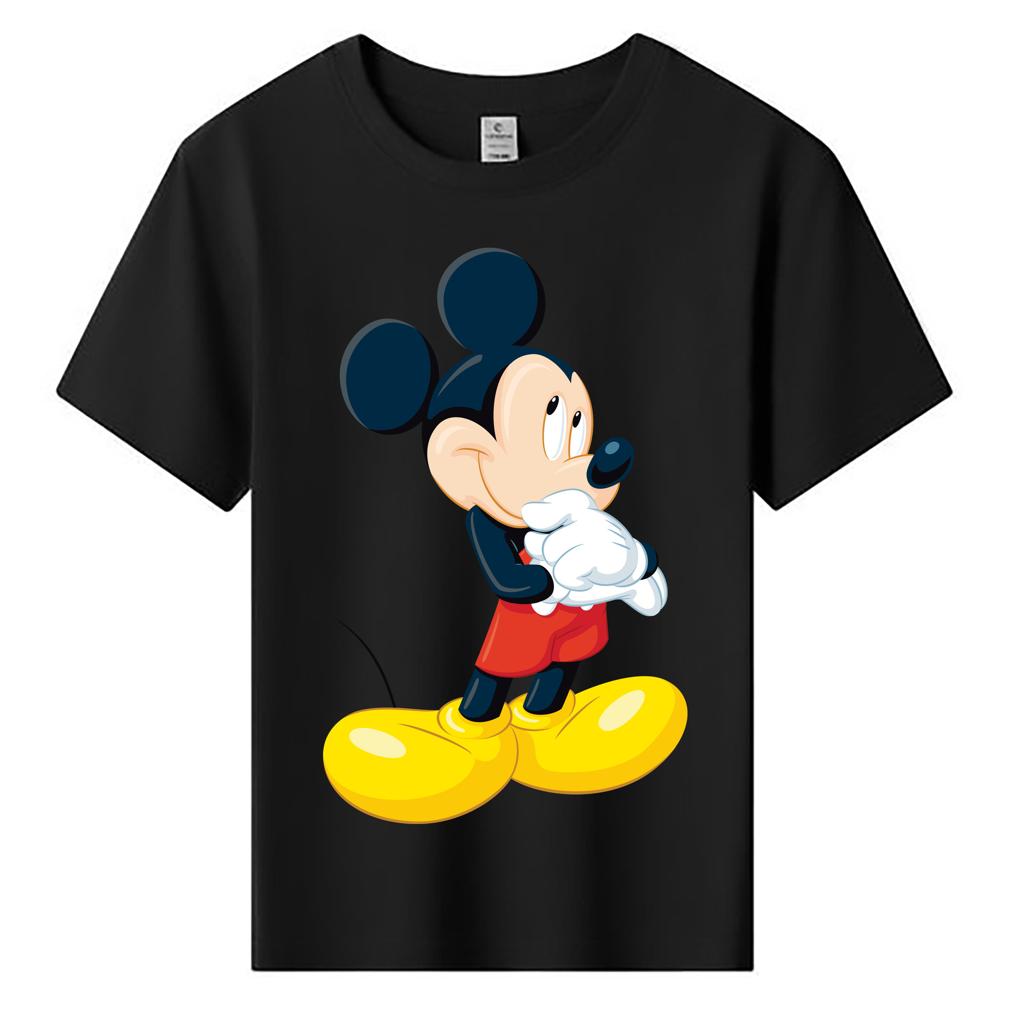 ミッキーマウス Mickey Mouse 綿100％キッズTシャツ（フロントプリント）