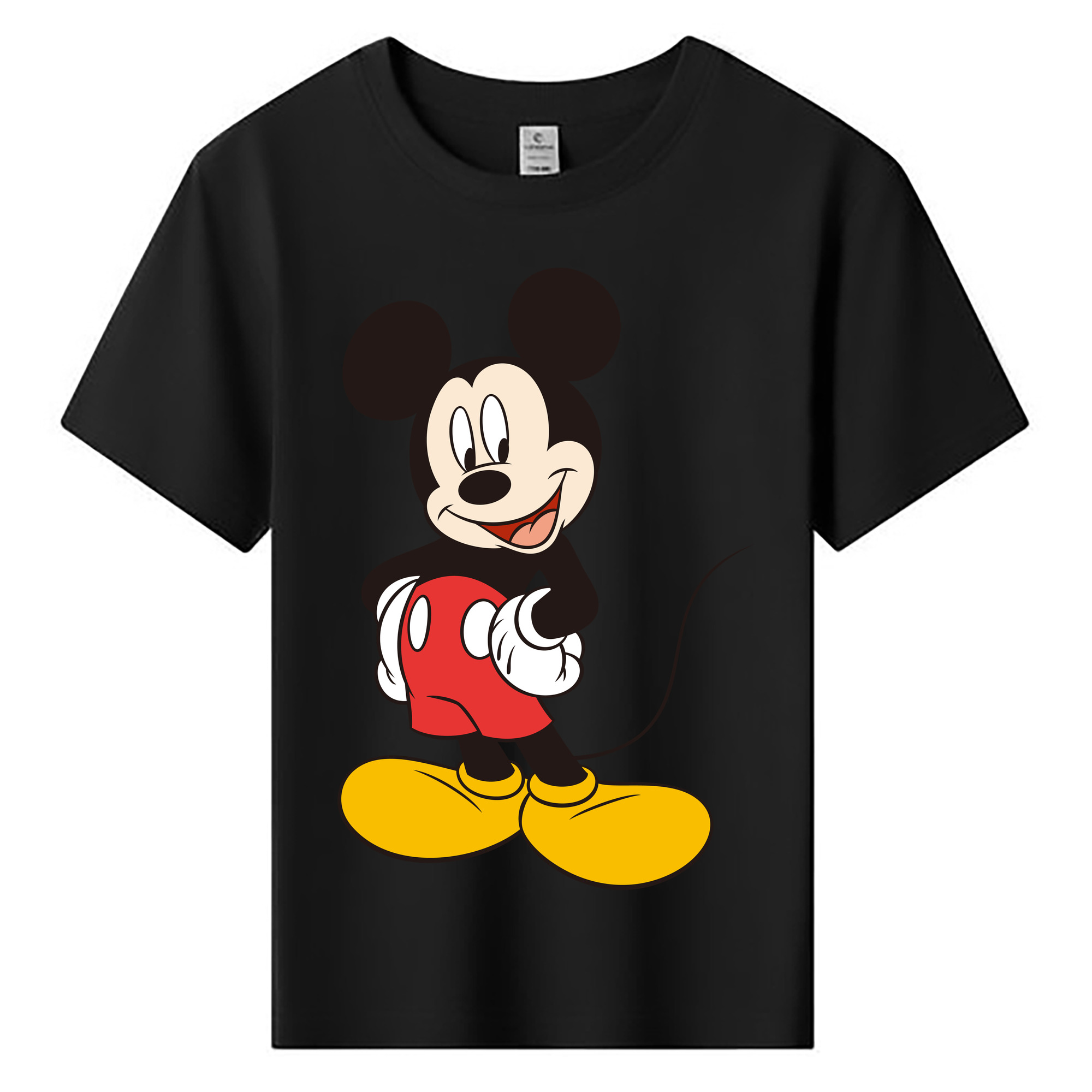 ミッキーマウス Mickey Mouse 綿100％キッズTシャツ（フロントプリント）