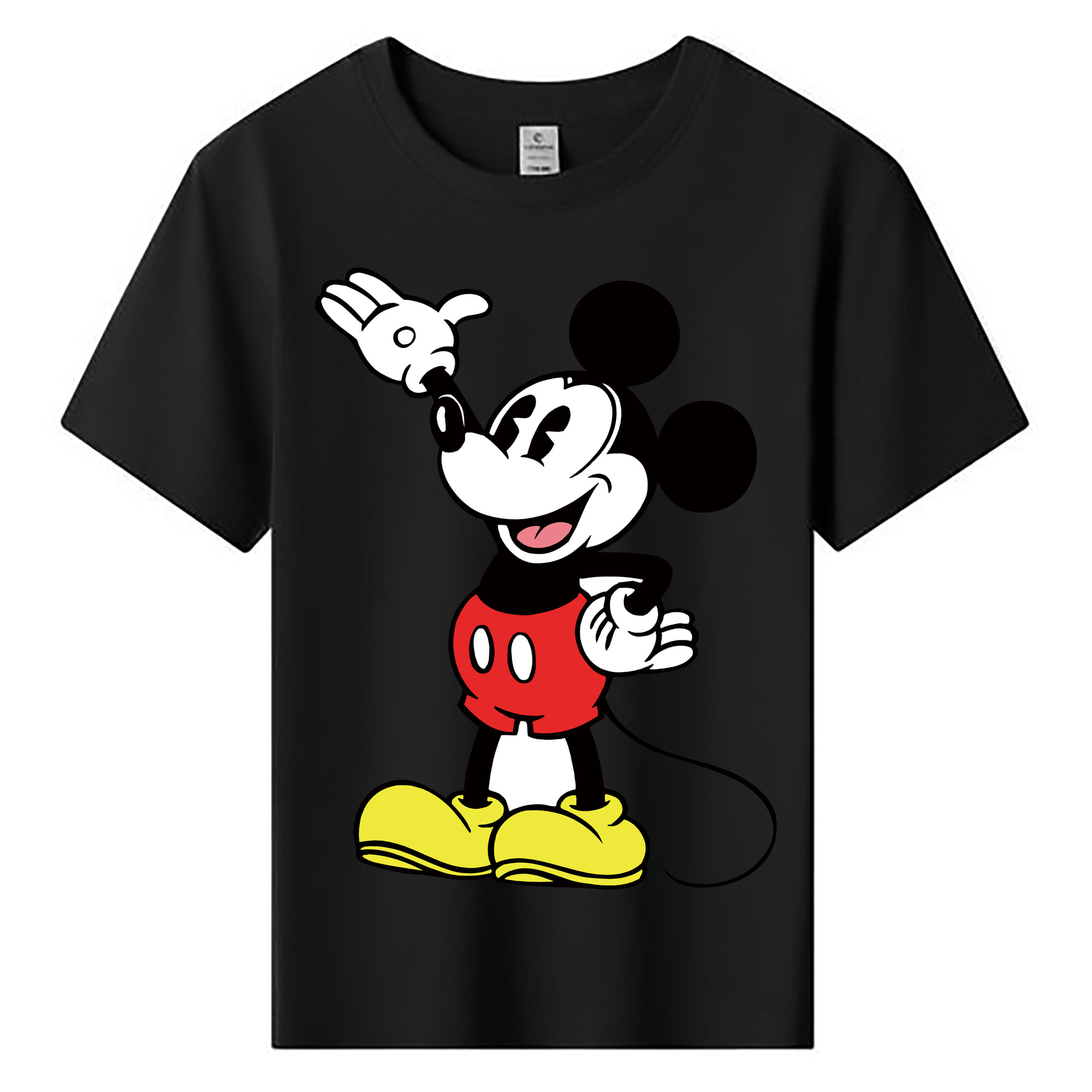 ミッキーマウス Mickey Mouse 綿100％キッズTシャツ（フロントプリント）