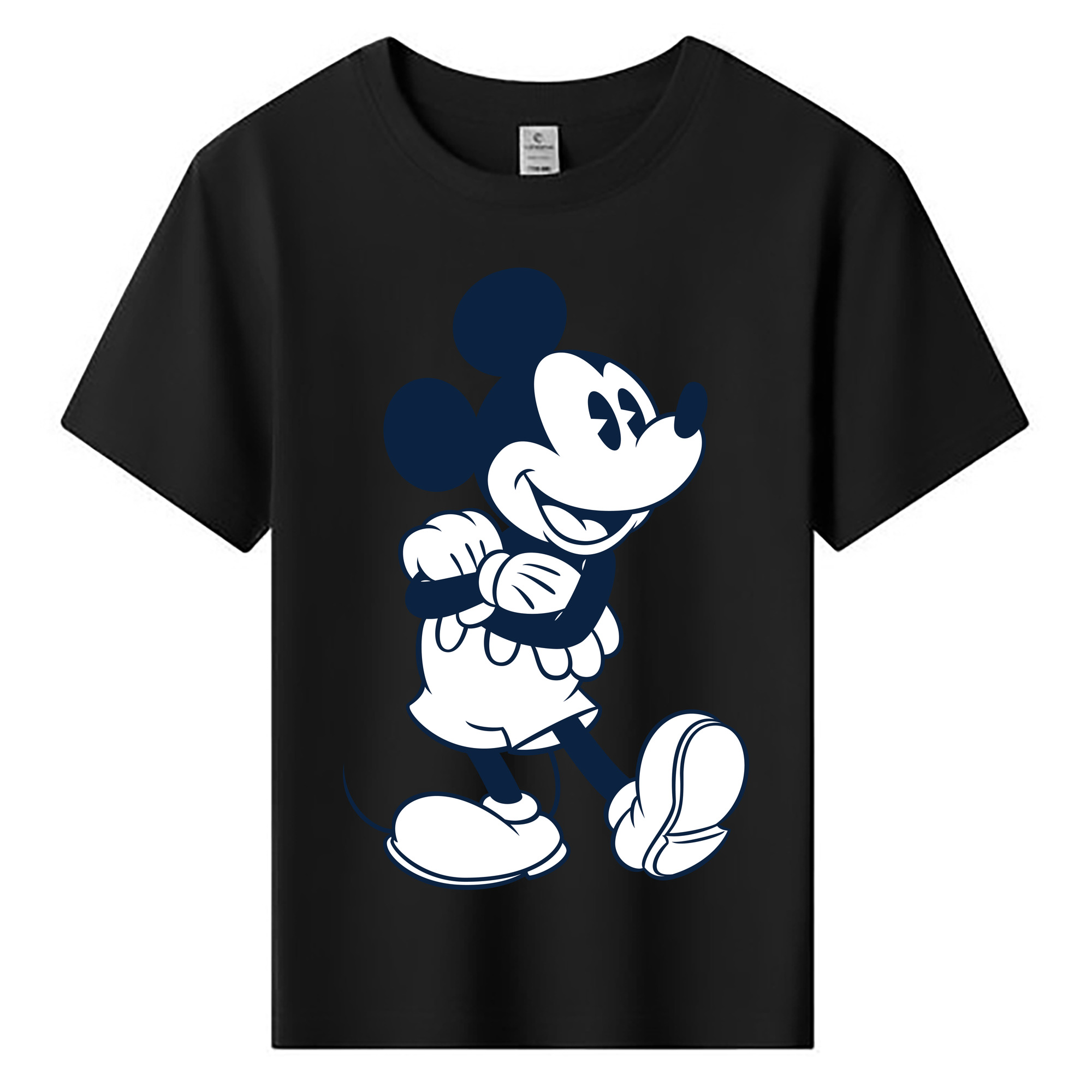 ミッキーマウス Mickey Mouse 綿100％キッズTシャツ（フロントプリント）