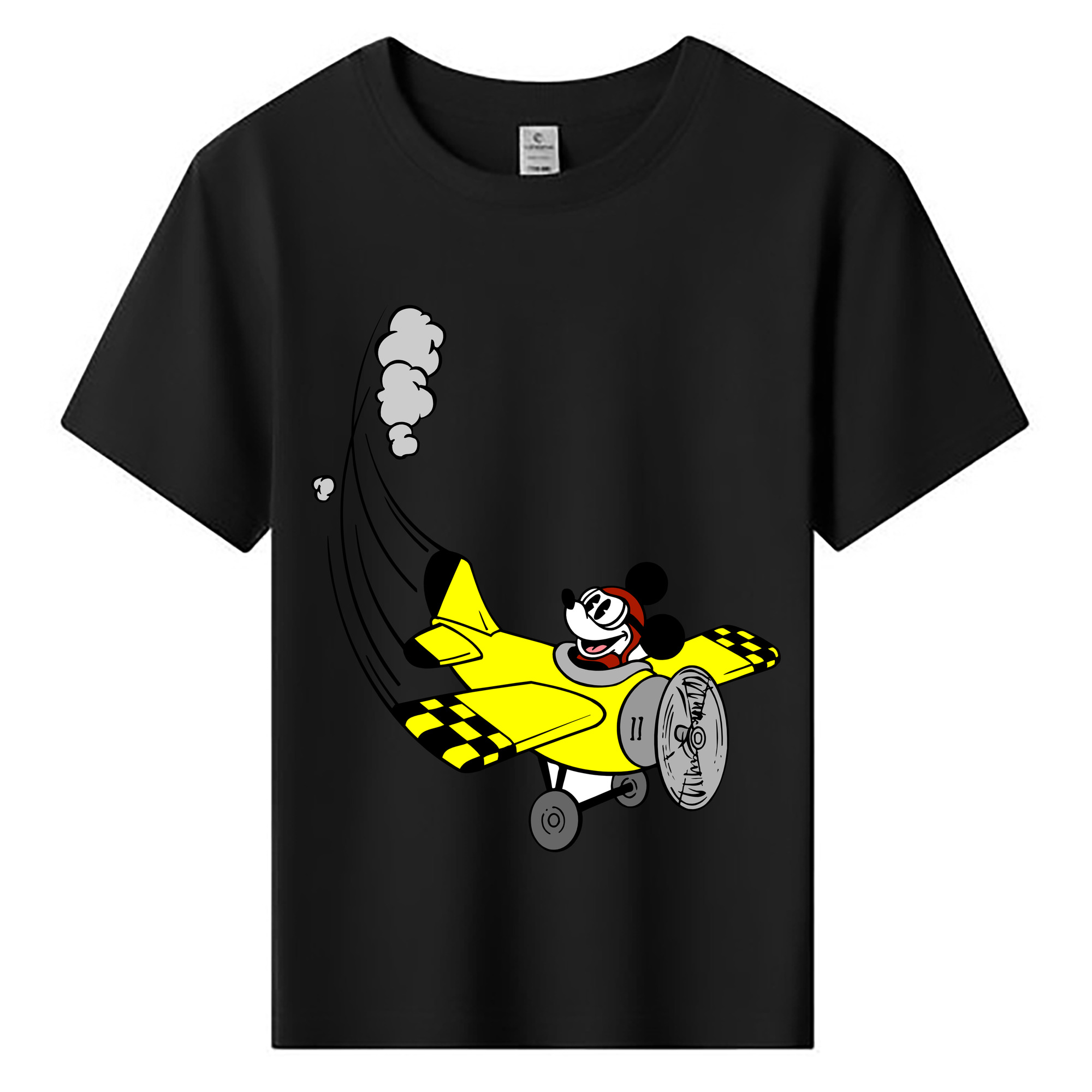 ミッキーマウス Mickey Mouse 綿100％キッズTシャツ（フロントプリント）