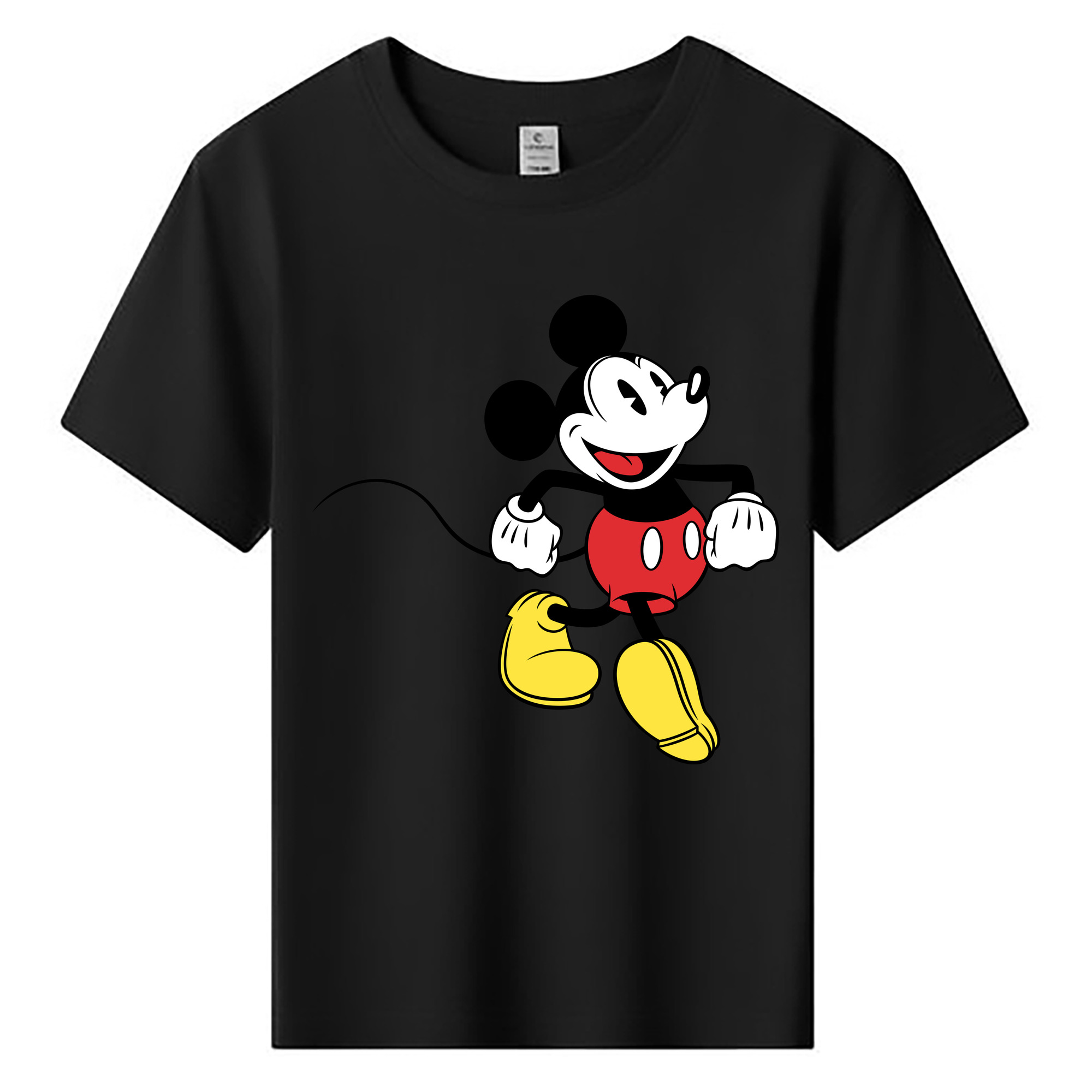 ミッキーマウス Mickey Mouse 綿100％キッズTシャツ（フロントプリント）