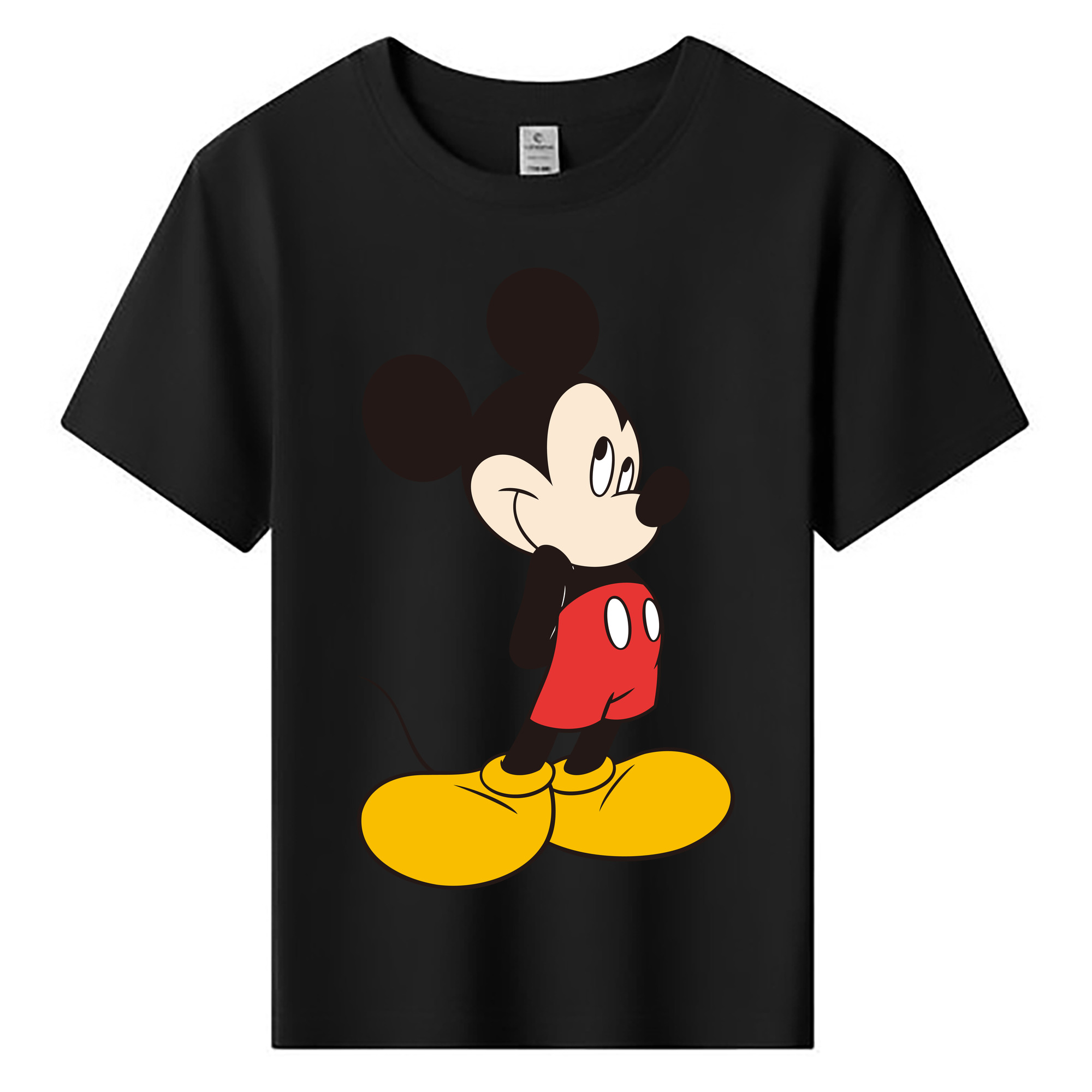 ミッキーマウス Mickey Mouse 綿100％キッズTシャツ（フロントプリント）