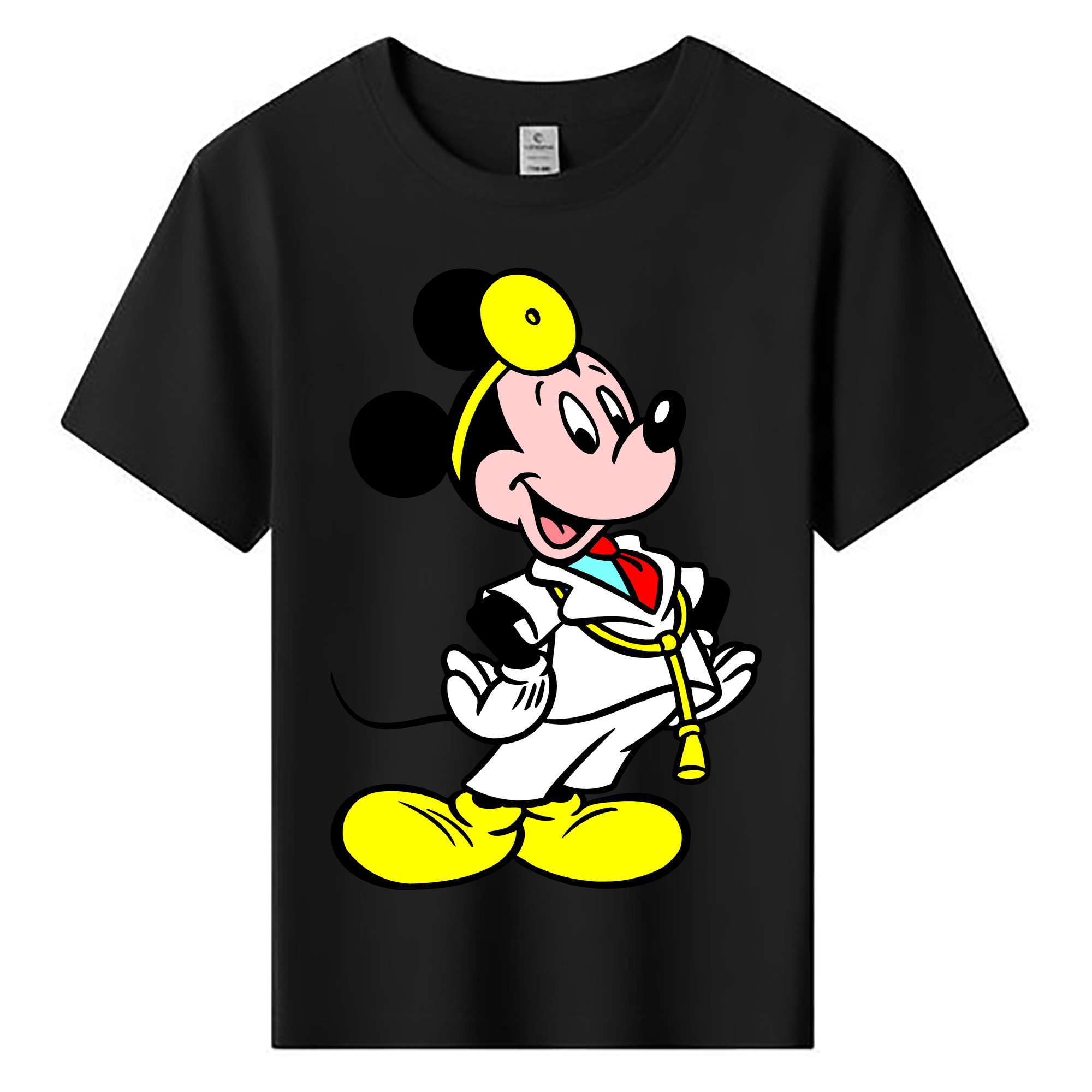 ミッキーマウス Mickey Mouse 綿100％キッズTシャツ（フロントプリント）