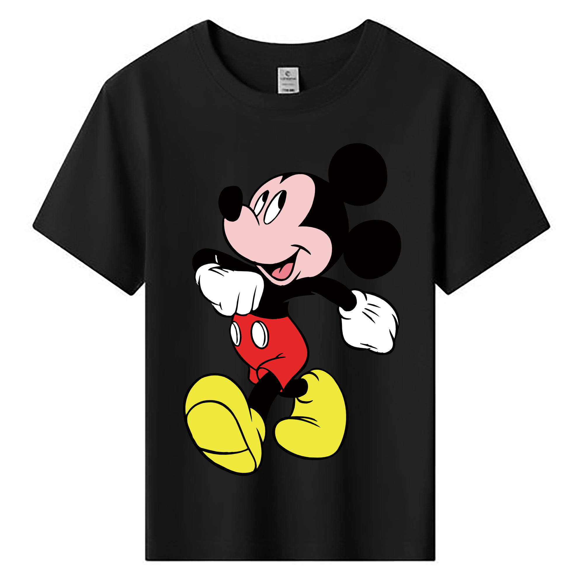 ミッキーマウス Mickey Mouse 綿100％キッズTシャツ（フロントプリント）