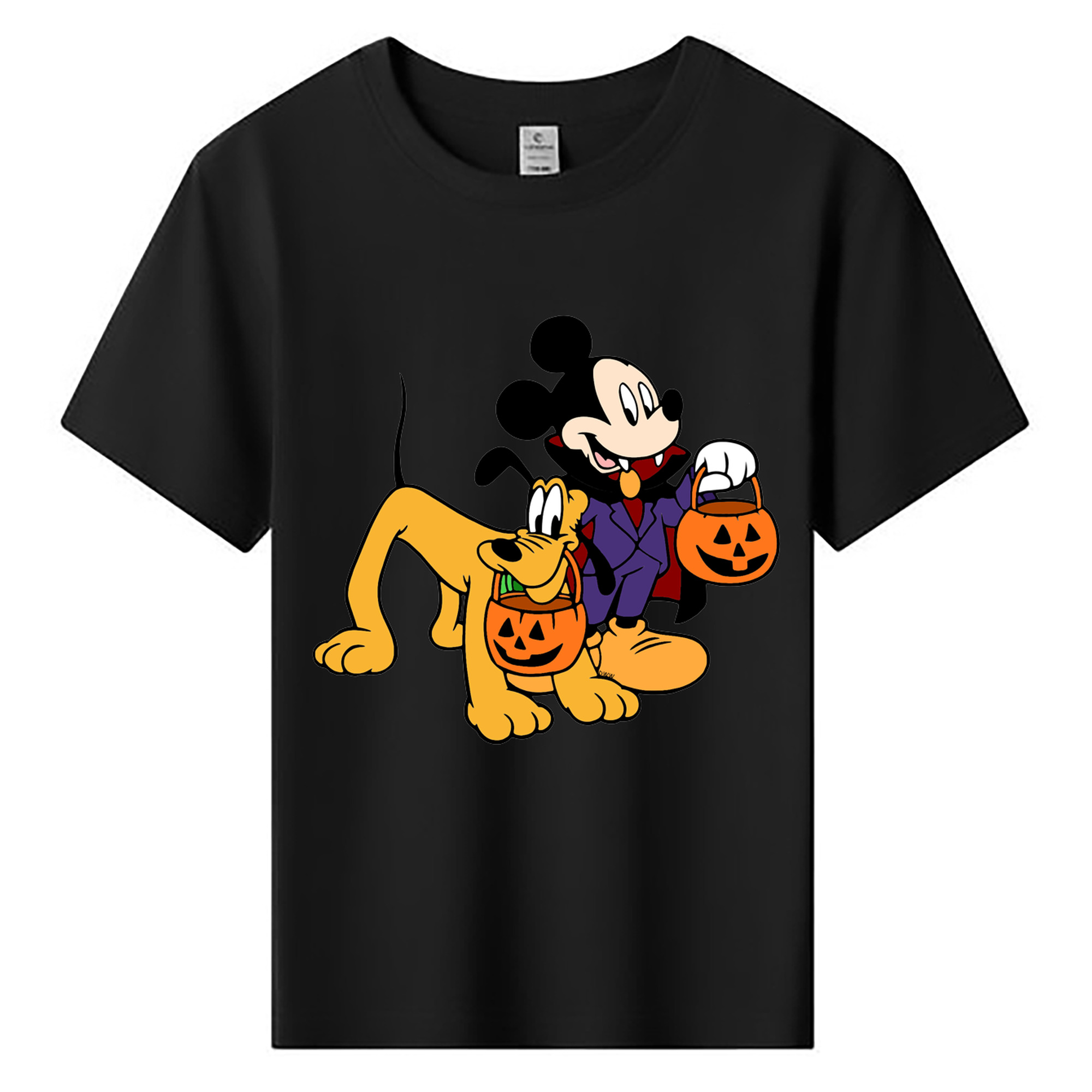 ミッキーマウス Mickey Mouse 綿100％キッズTシャツ（フロントプリント）