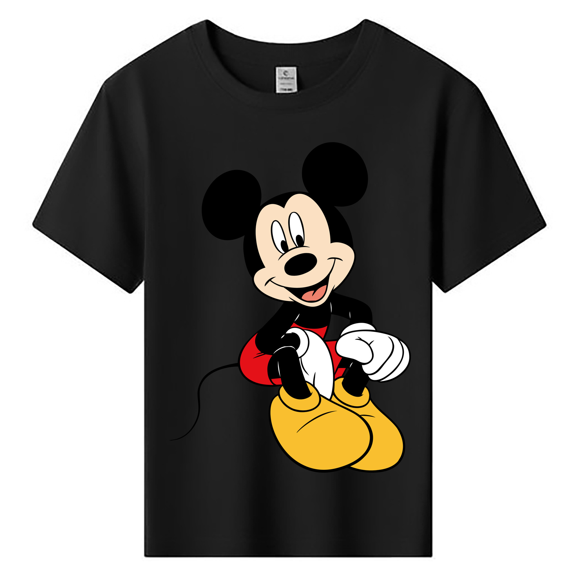 ミッキーマウス Mickey Mouse 綿100％キッズTシャツ（フロントプリント）