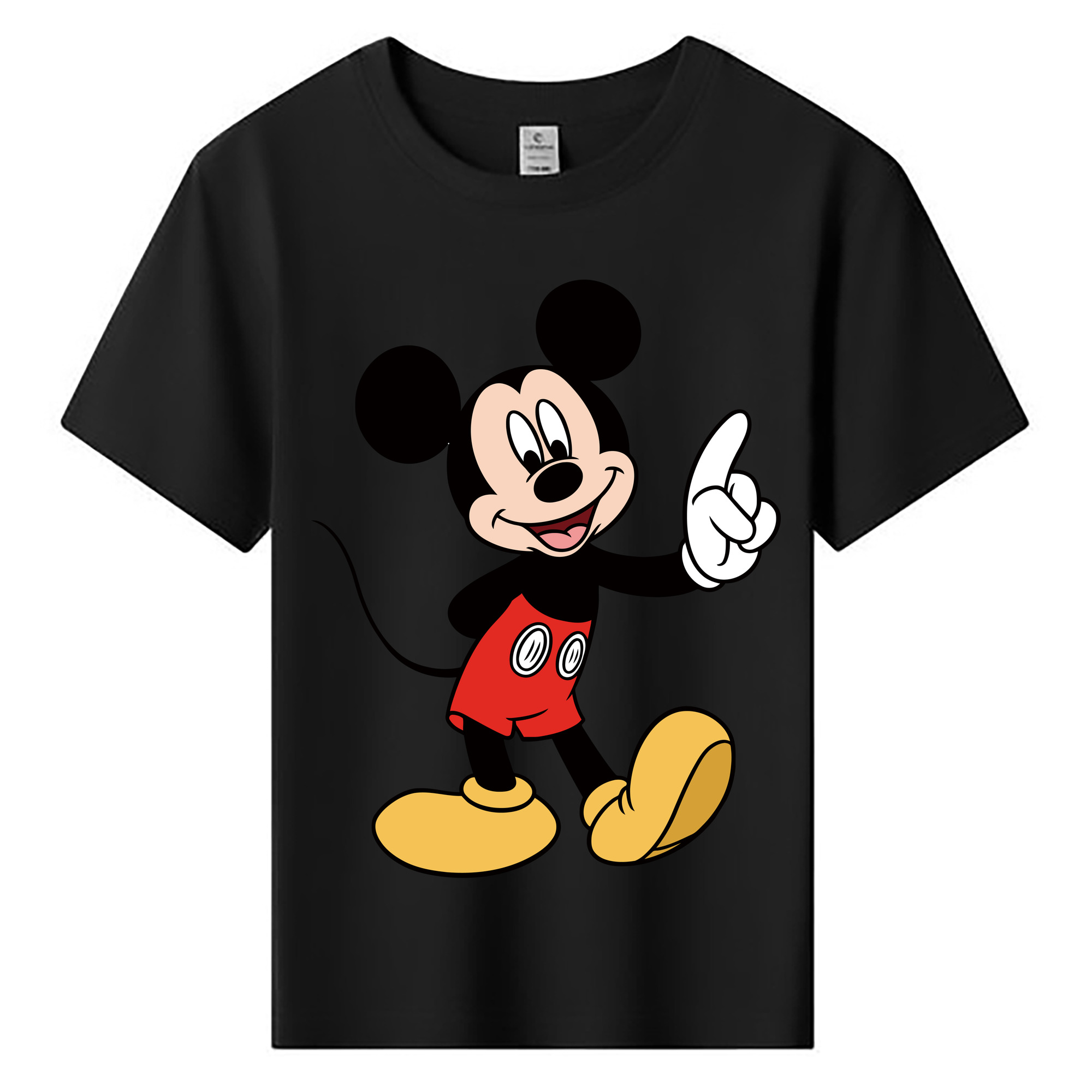 ミッキーマウス Mickey Mouse 綿100％キッズTシャツ（フロントプリント）