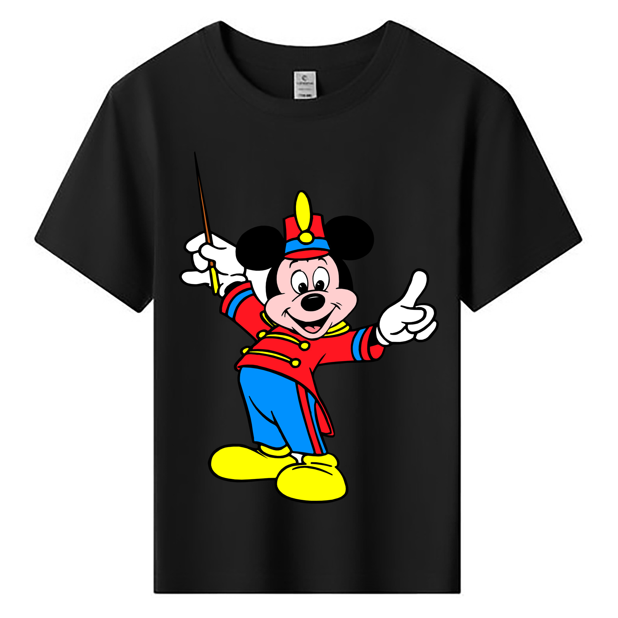 ミッキーマウス Mickey Mouse 綿100％キッズTシャツ（フロントプリント）