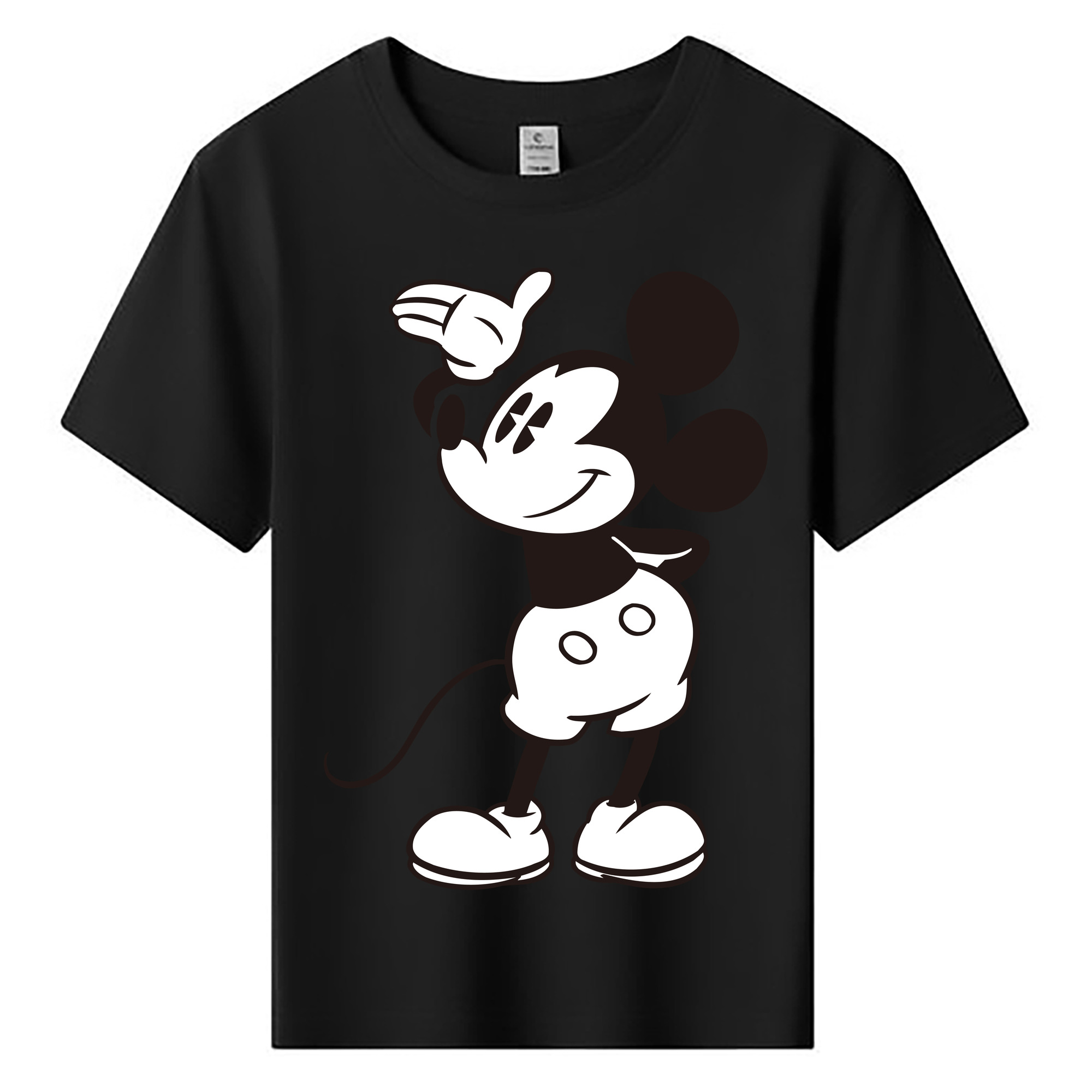ミッキーマウス Mickey Mouse 綿100％キッズTシャツ（フロントプリント）