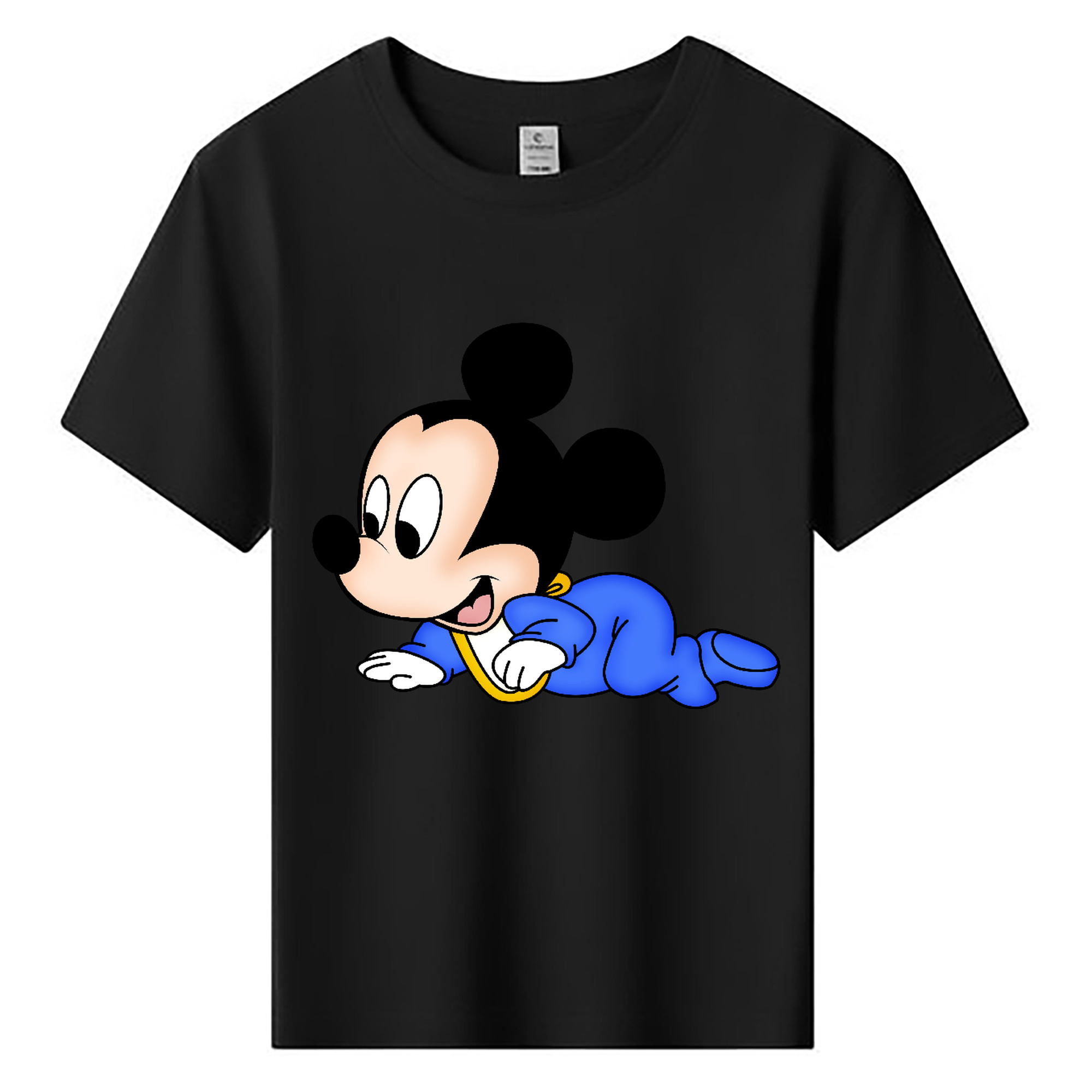 ミッキーマウス Mickey Mouse 綿100％キッズTシャツ（フロントプリント）