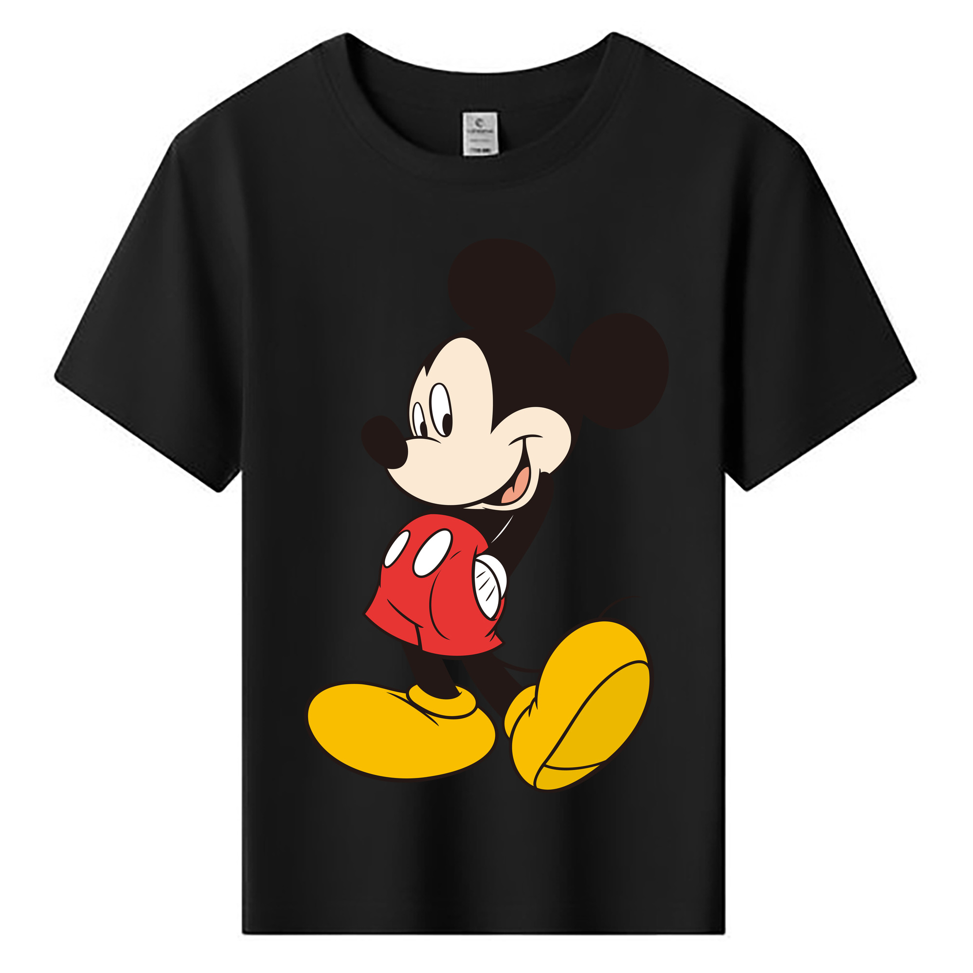 ミッキーマウス Mickey Mouse 綿100％キッズTシャツ（フロントプリント）