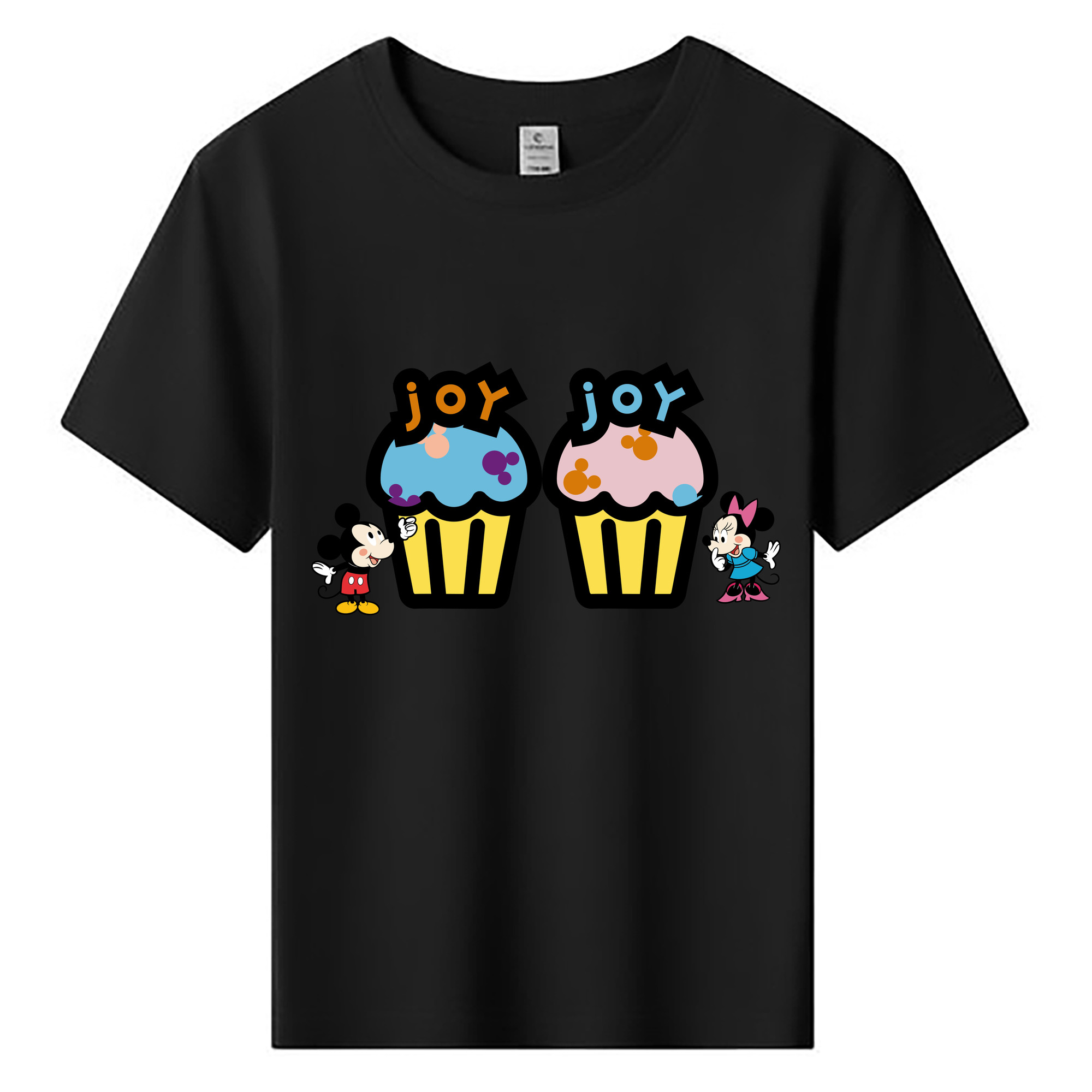 ミッキーマウス Mickey Mouse 綿100％キッズTシャツ（フロントプリント）