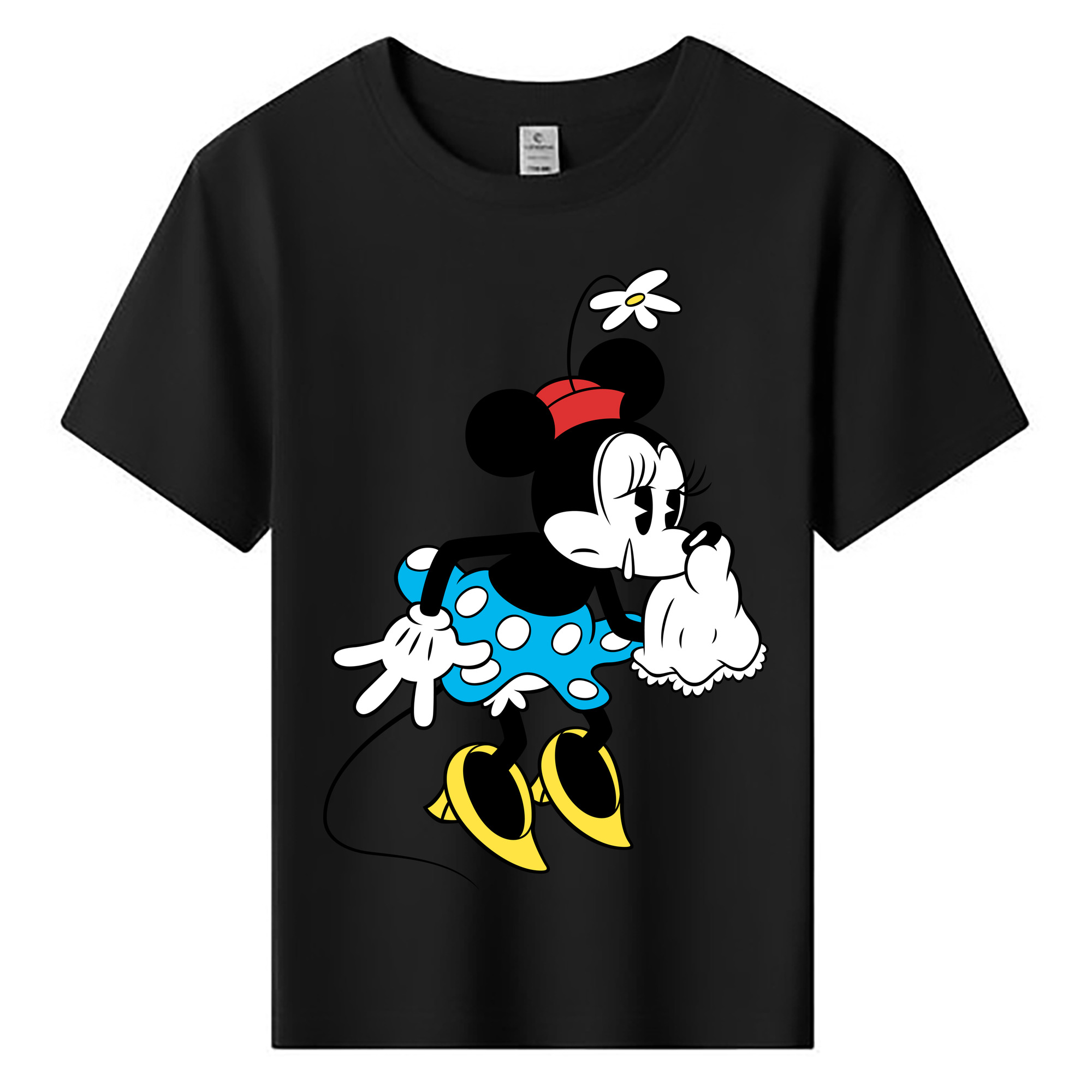 （画像用） ミッキーマウス Mickey Mouse 綿100％キッズTシャツ（フロントプリント）