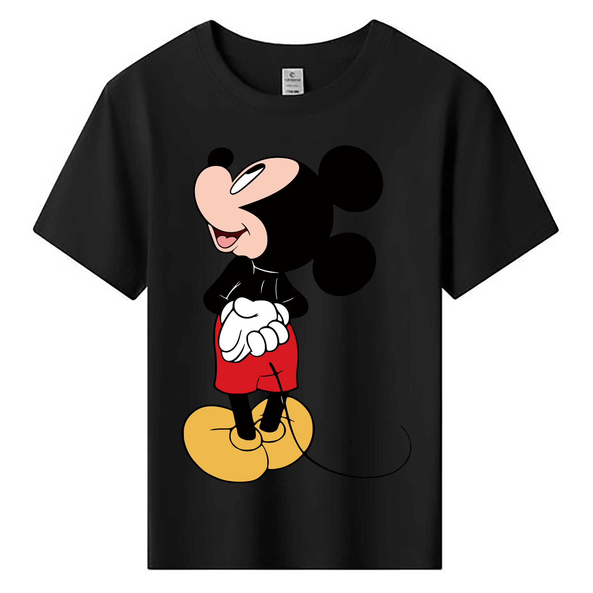 ミッキーマウス Mickey Mouse 綿100％キッズTシャツ（フロントプリント）