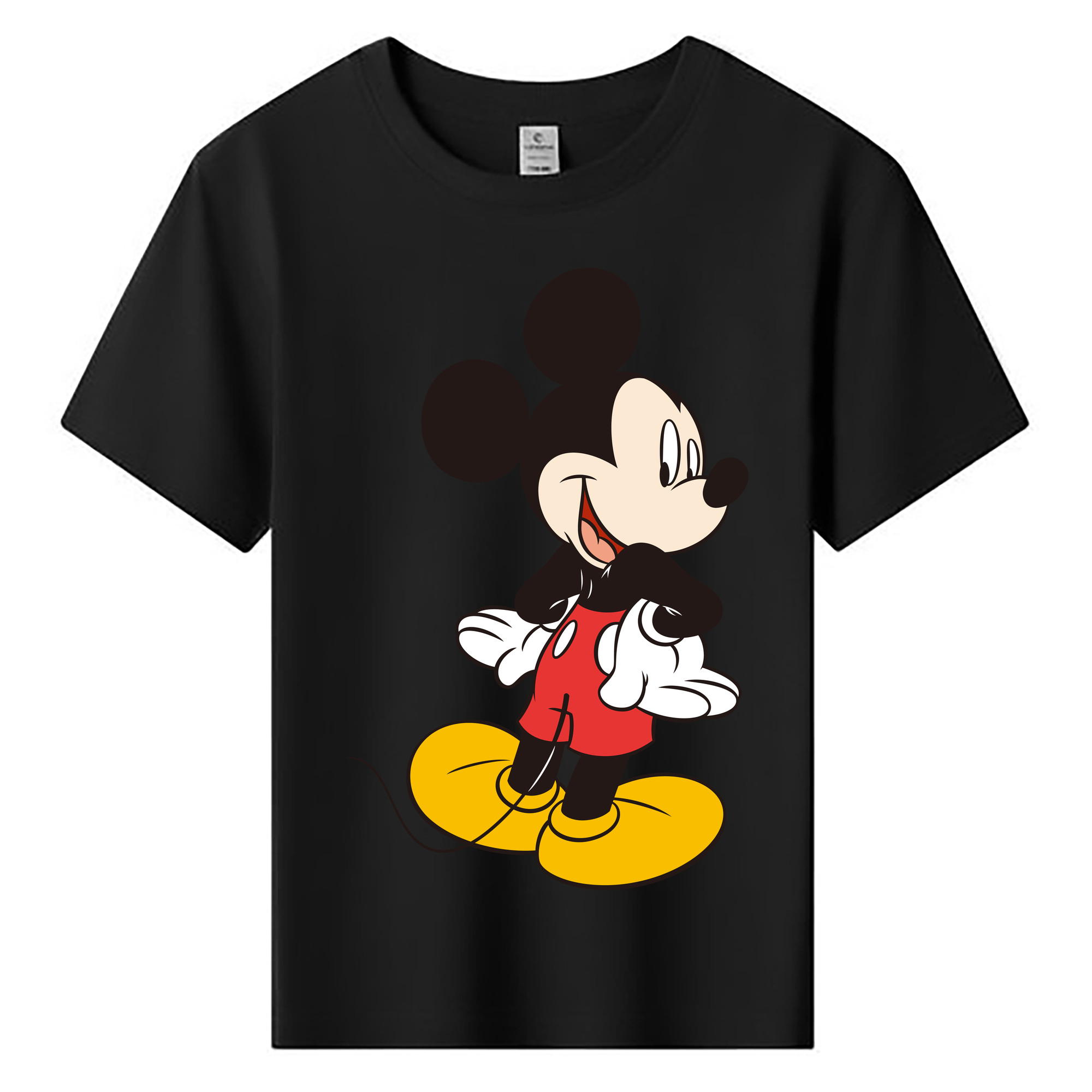 ミッキーマウス Mickey Mouse 綿100％キッズTシャツ（フロントプリント）