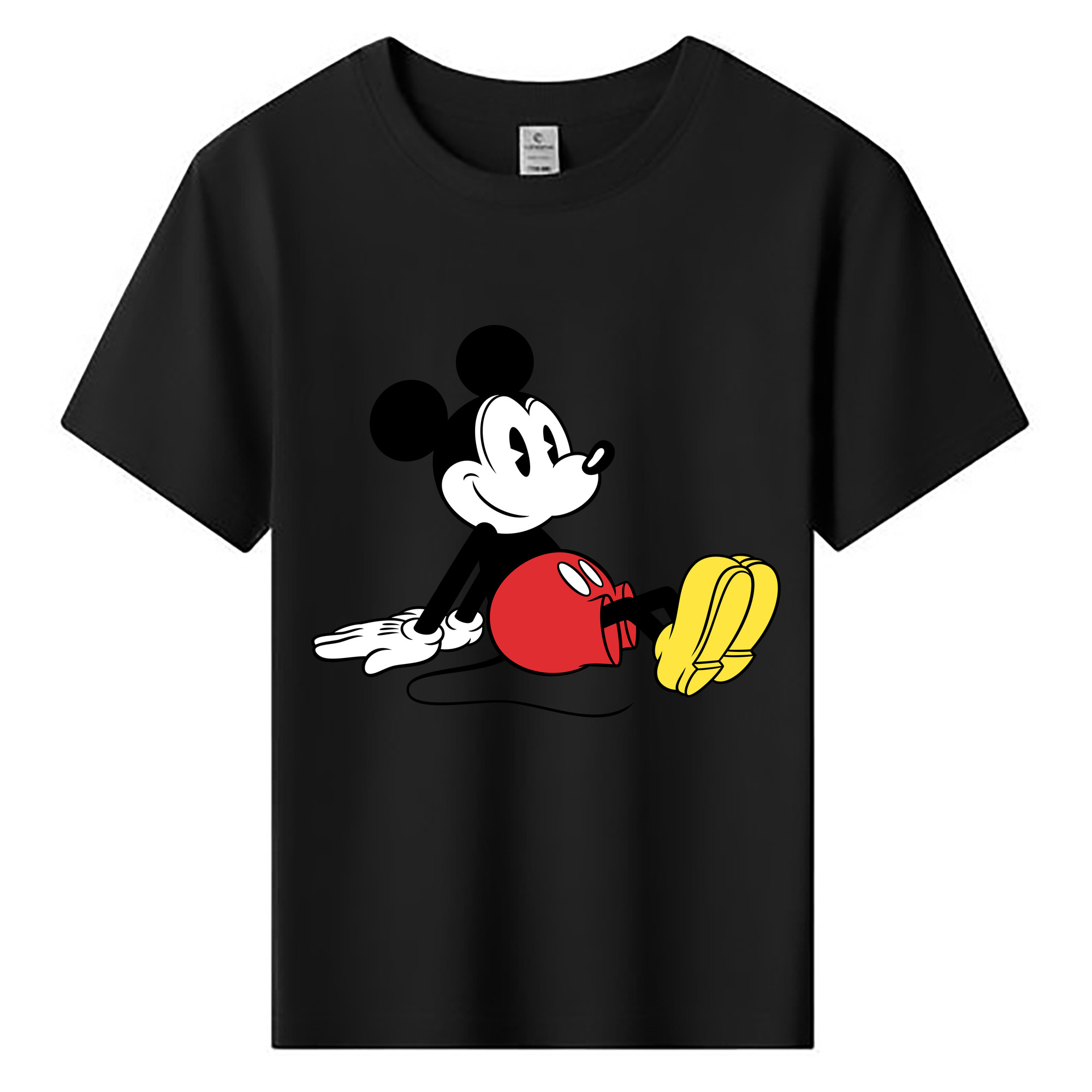 ミッキーマウス Mickey Mouse 綿100％キッズTシャツ（フロントプリント）