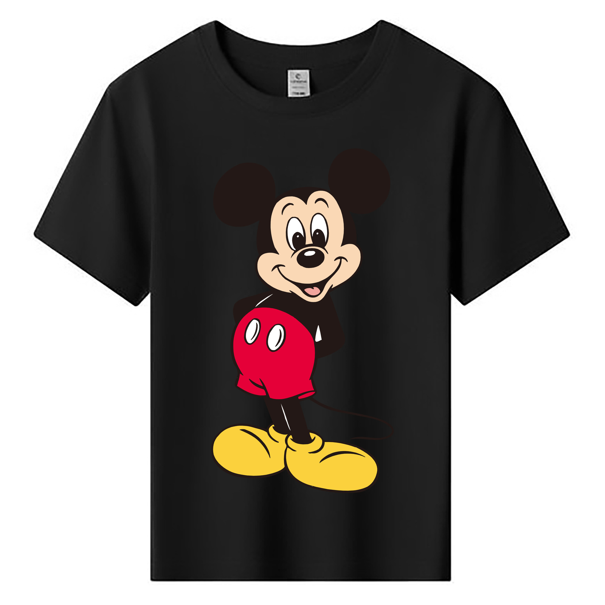 ミッキーマウス Mickey Mouse 綿100％キッズTシャツ（フロントプリント）